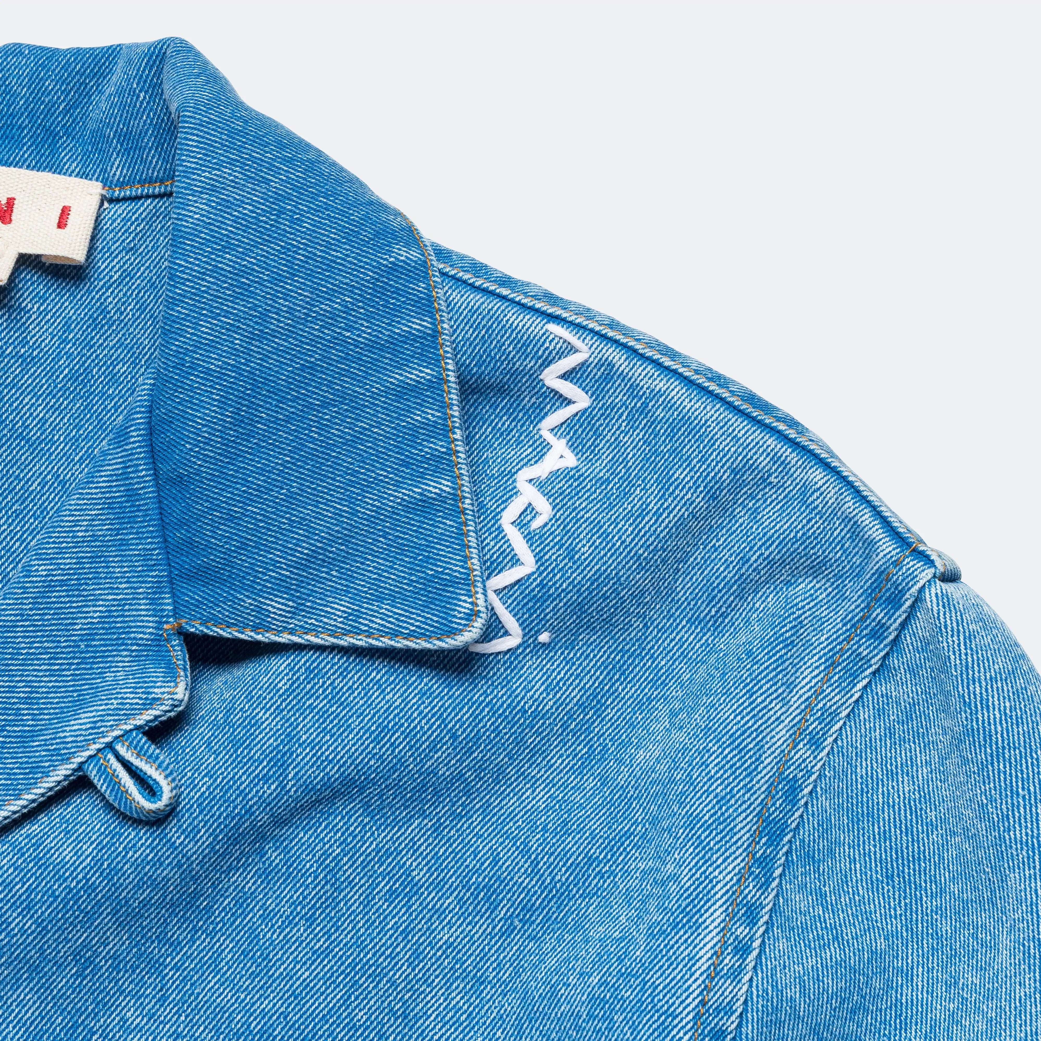 Marni Short Sleeve Bowling Shirt - Cobalt