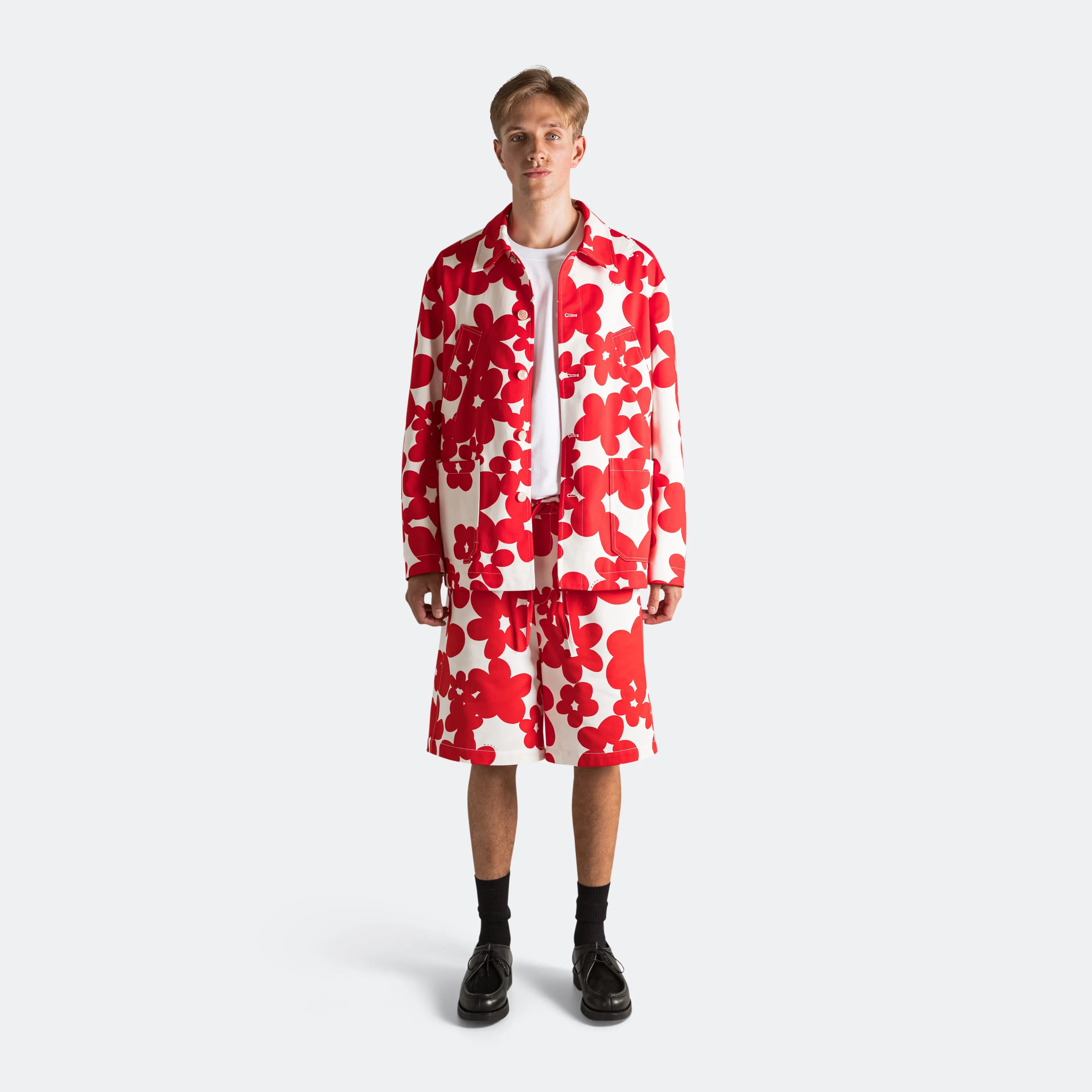 Marni Dillies Gabardine Shorts - Crimson