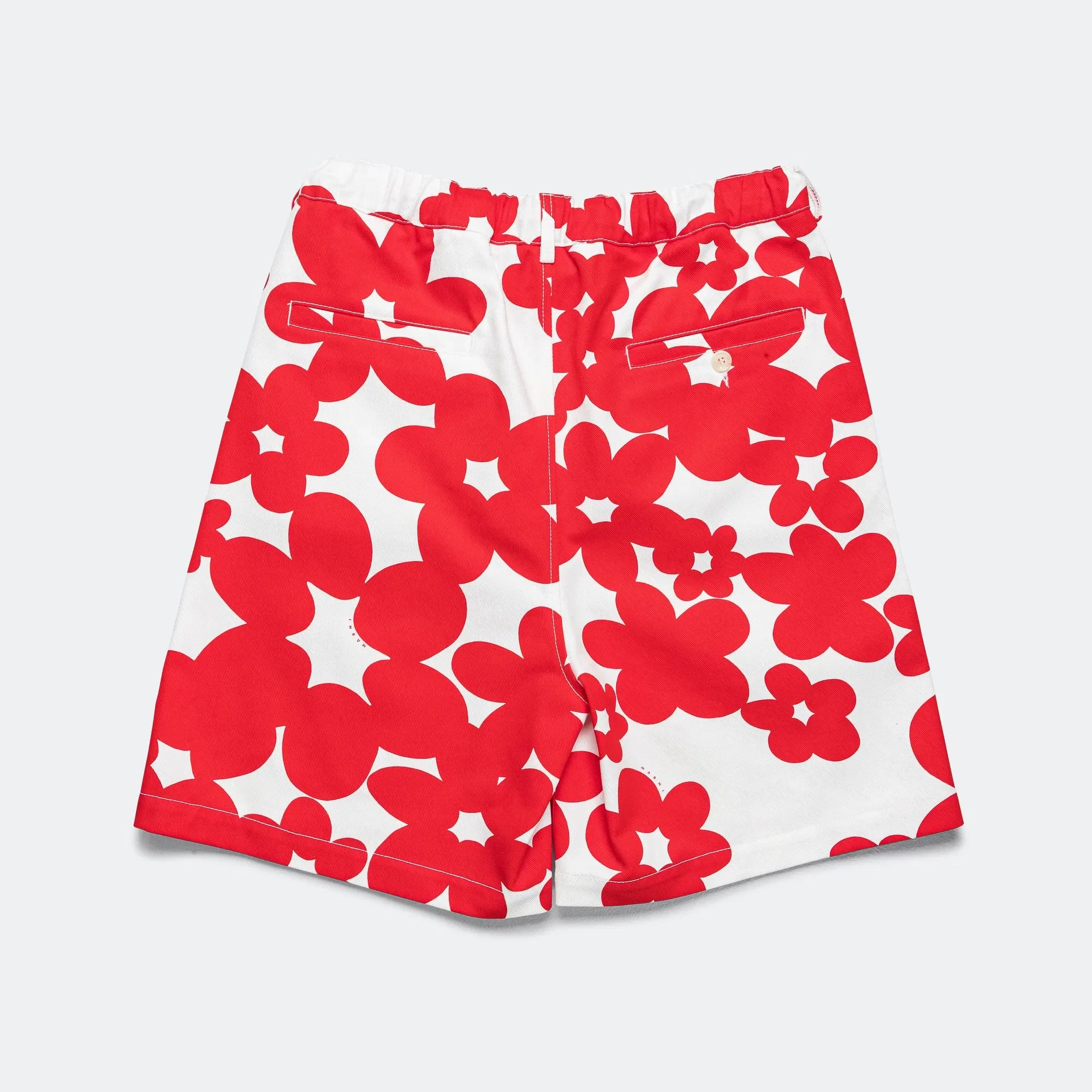 Marni Dillies Gabardine Shorts - Crimson