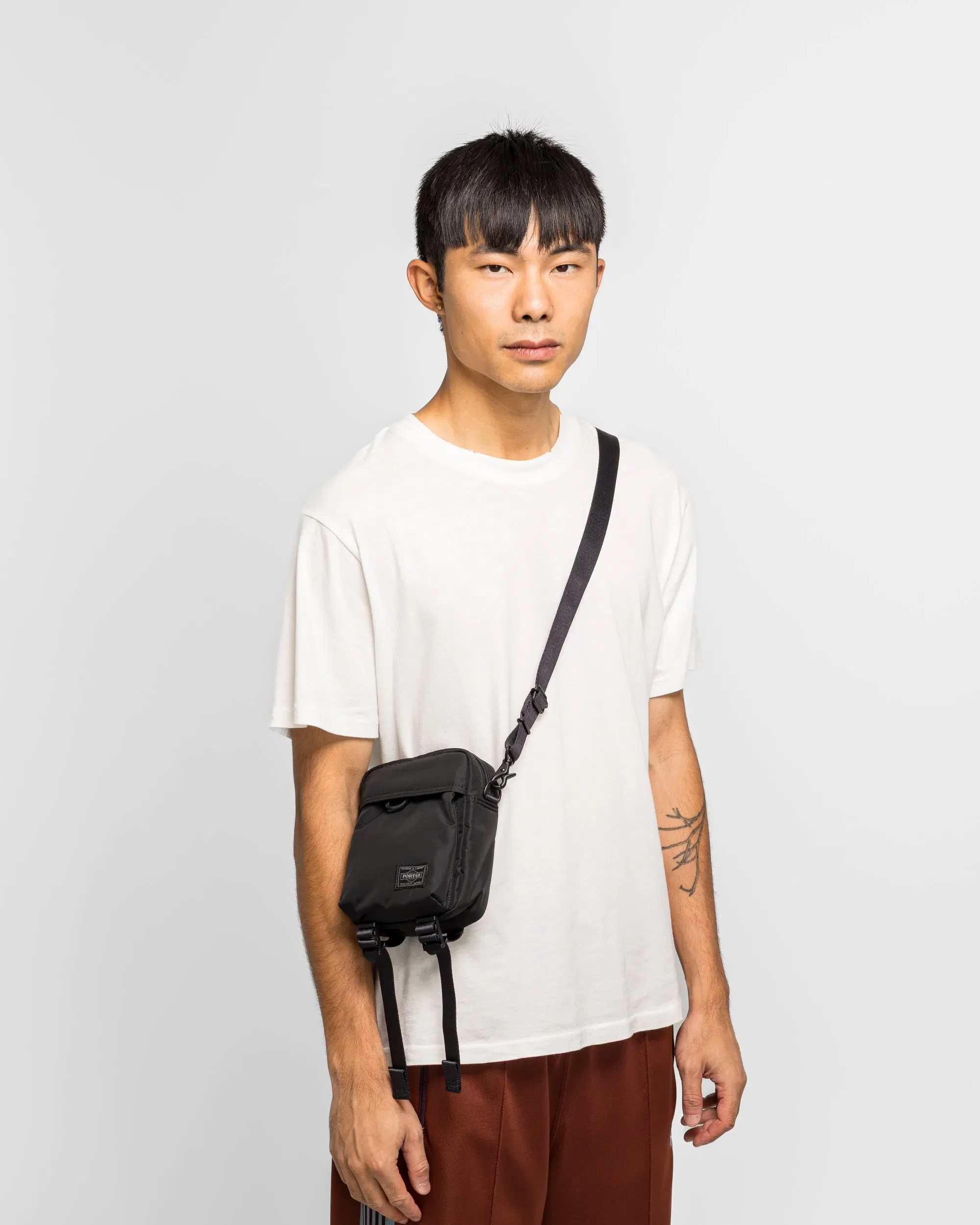 Porter-Yoshida & Co. Senses Vertical Shoulder Bag - Black