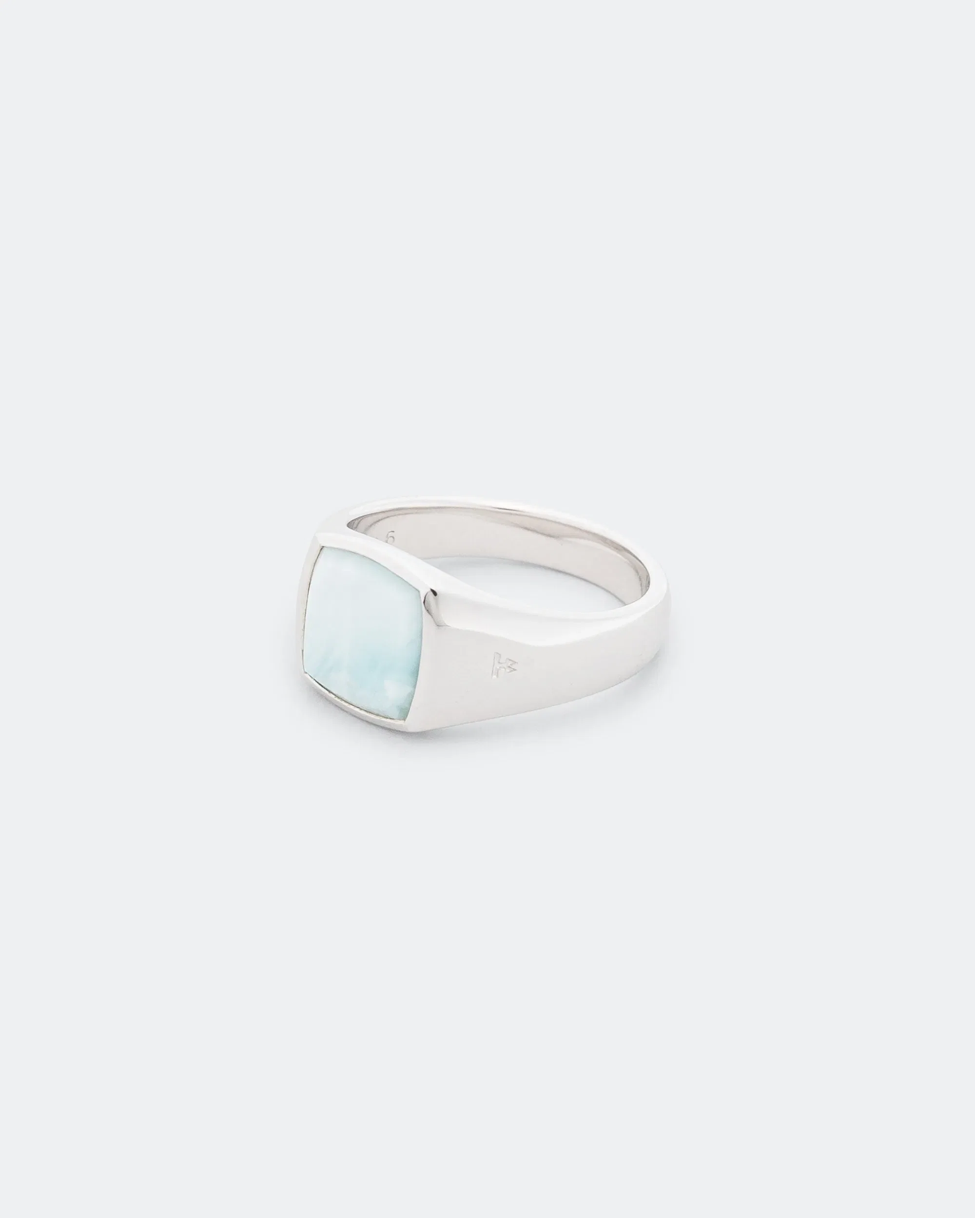 Tom Wood Kay Ring Ice Blue - Larimar/925 Silver