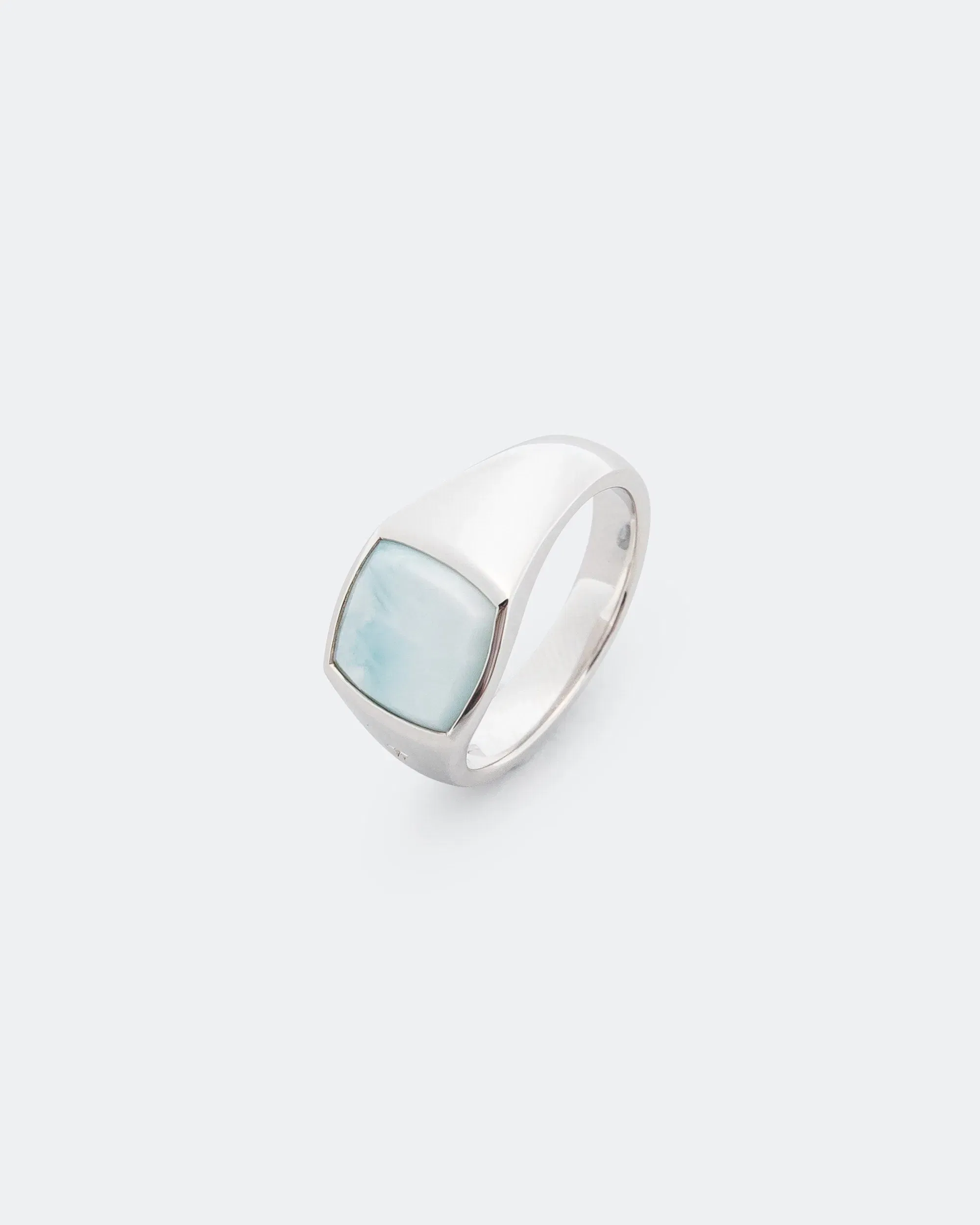 Tom Wood Kay Ring Ice Blue - Larimar/925 Silver