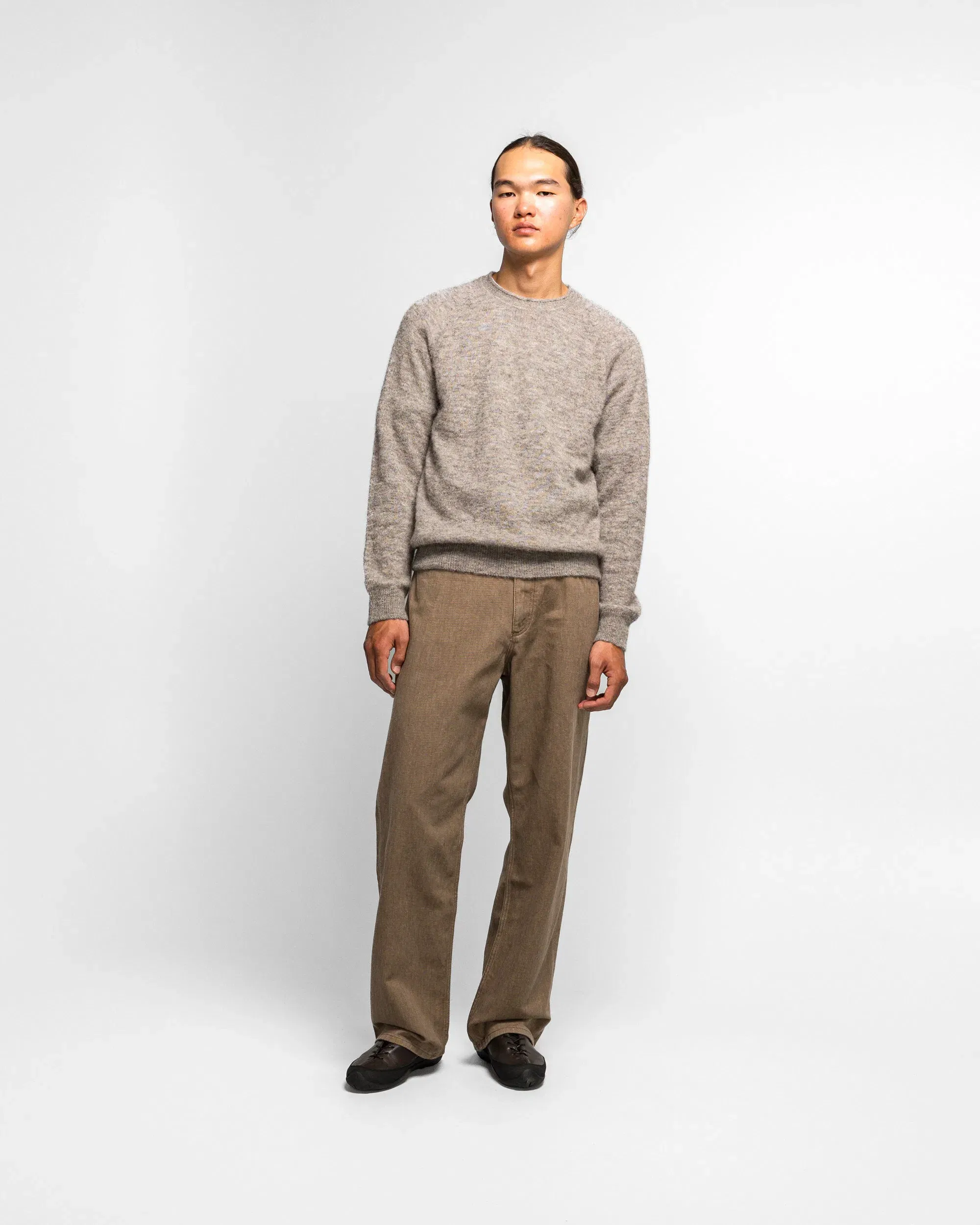 Norse Projects Nordrevik Baby Alpaca Sweater - Walnut
