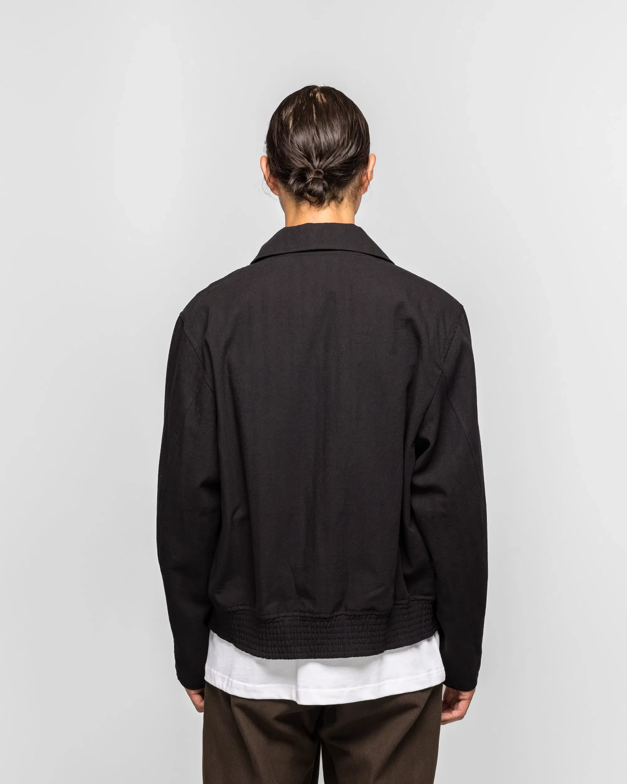 Norse Projects Vandel Herringbone Twill Flight Jacket - All Black