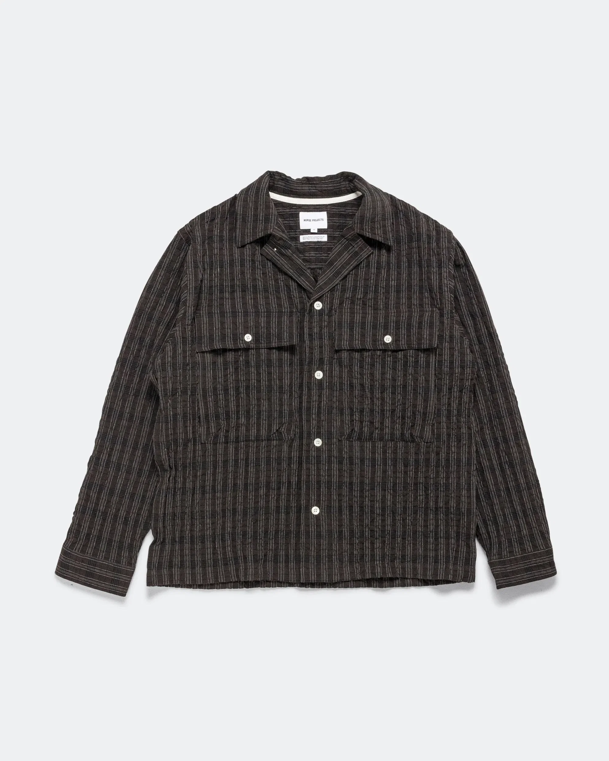 Norse Projects Mols Hunting Check Shirt - Delicioso Brown