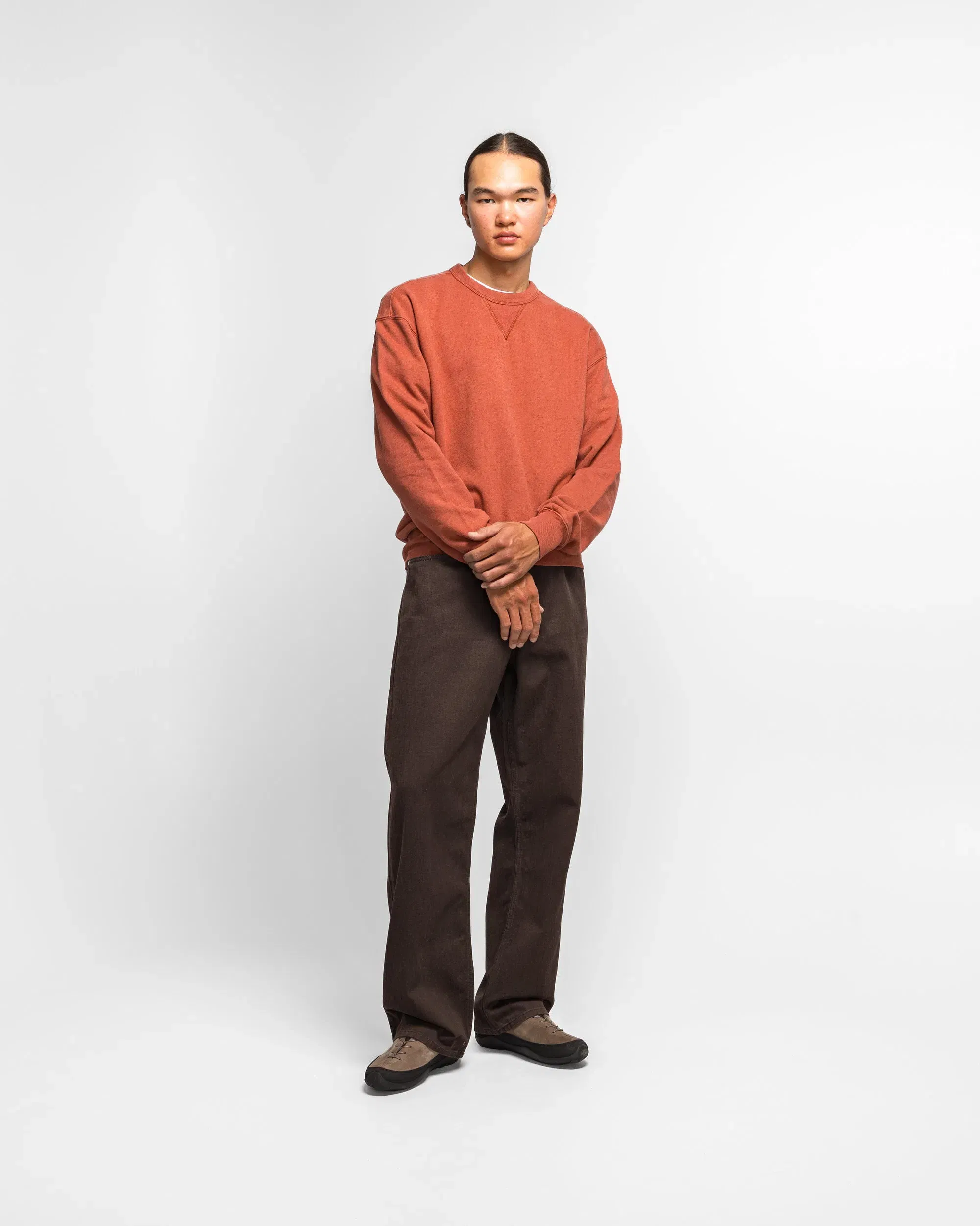 Norse Projects Kulhuse Cotton Linen Loopback Sweatshirt - Cowhide