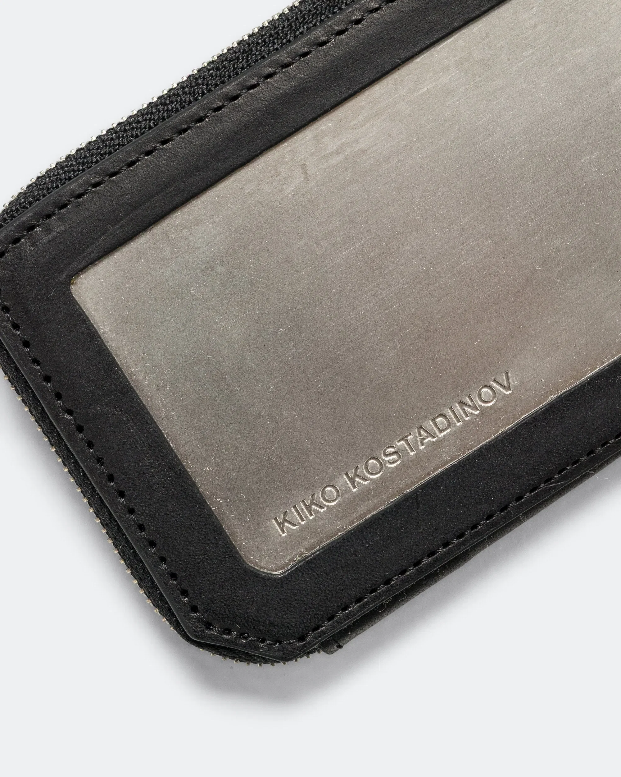Kiko Kostadinov Ohne Wallet - Obsidian Black Leather