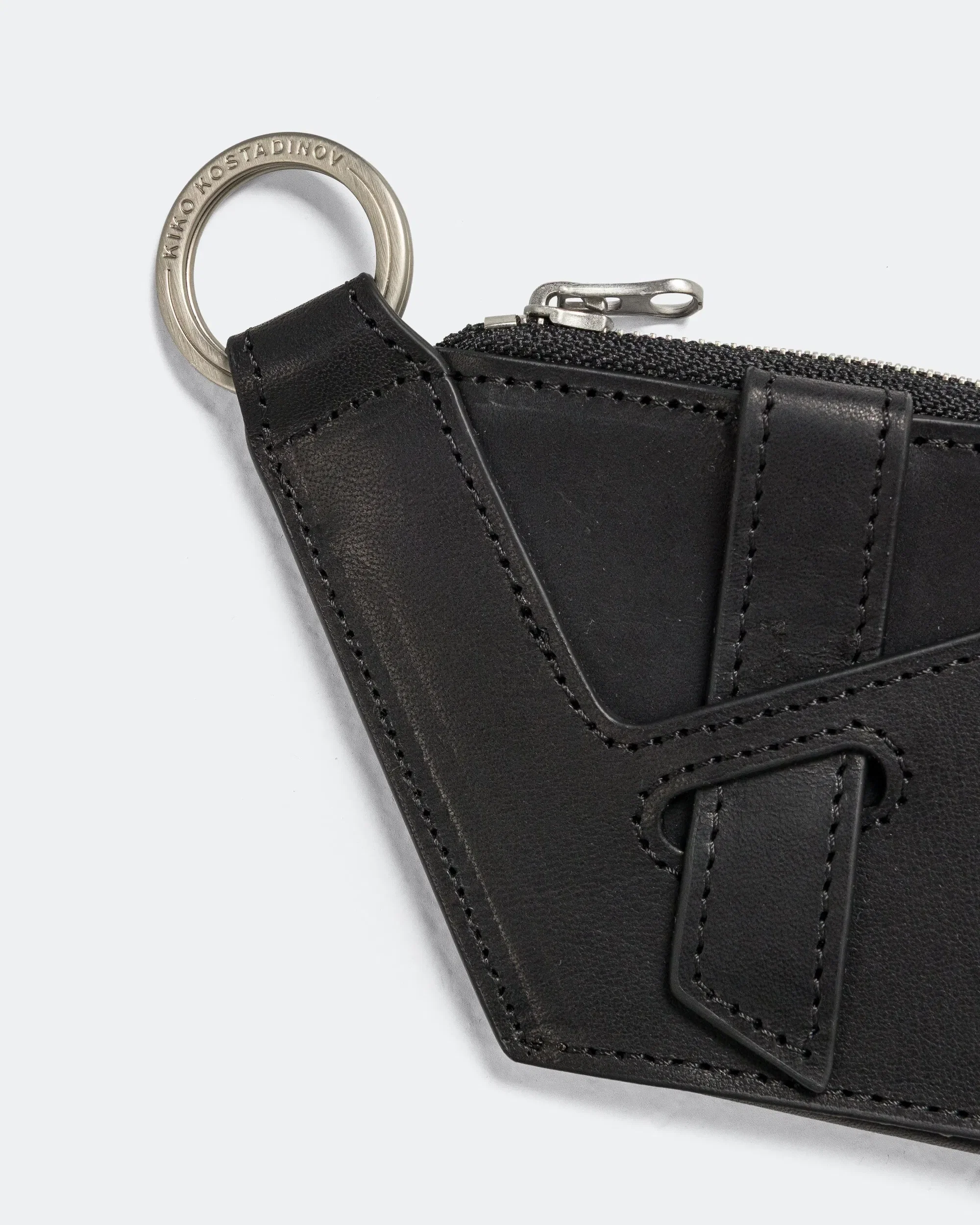 Kiko Kostadinov Ohne Wallet - Obsidian Black Leather