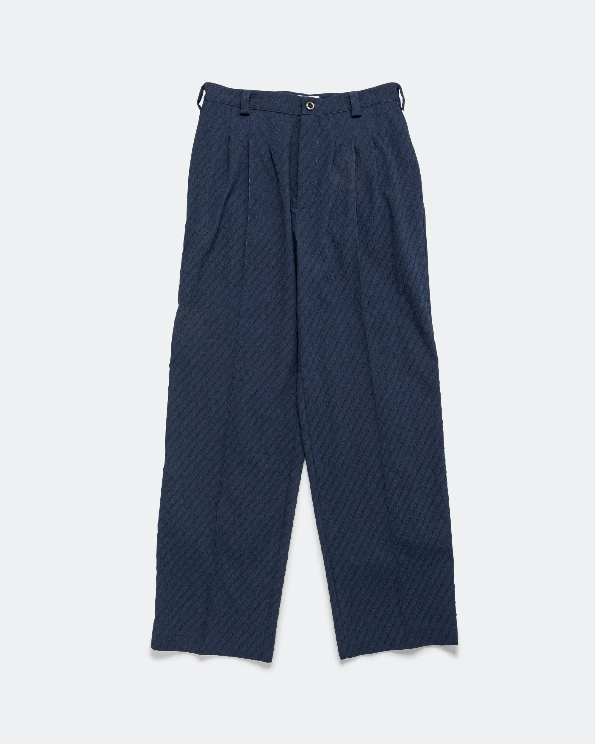 Kiko Kostadinov Noro Trouser - Abyss Blue Wavy Wool