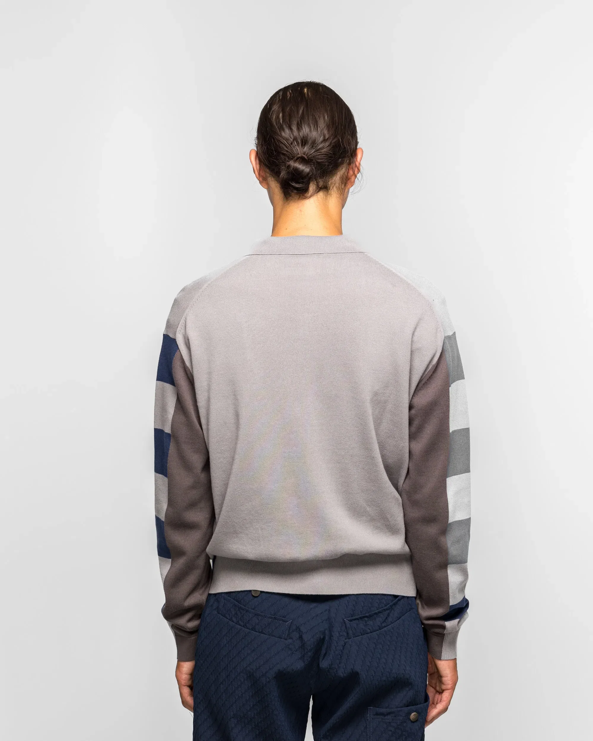 Kiko Kostadinov Kest Cardigan - Navy/Anchor Combed Cotton