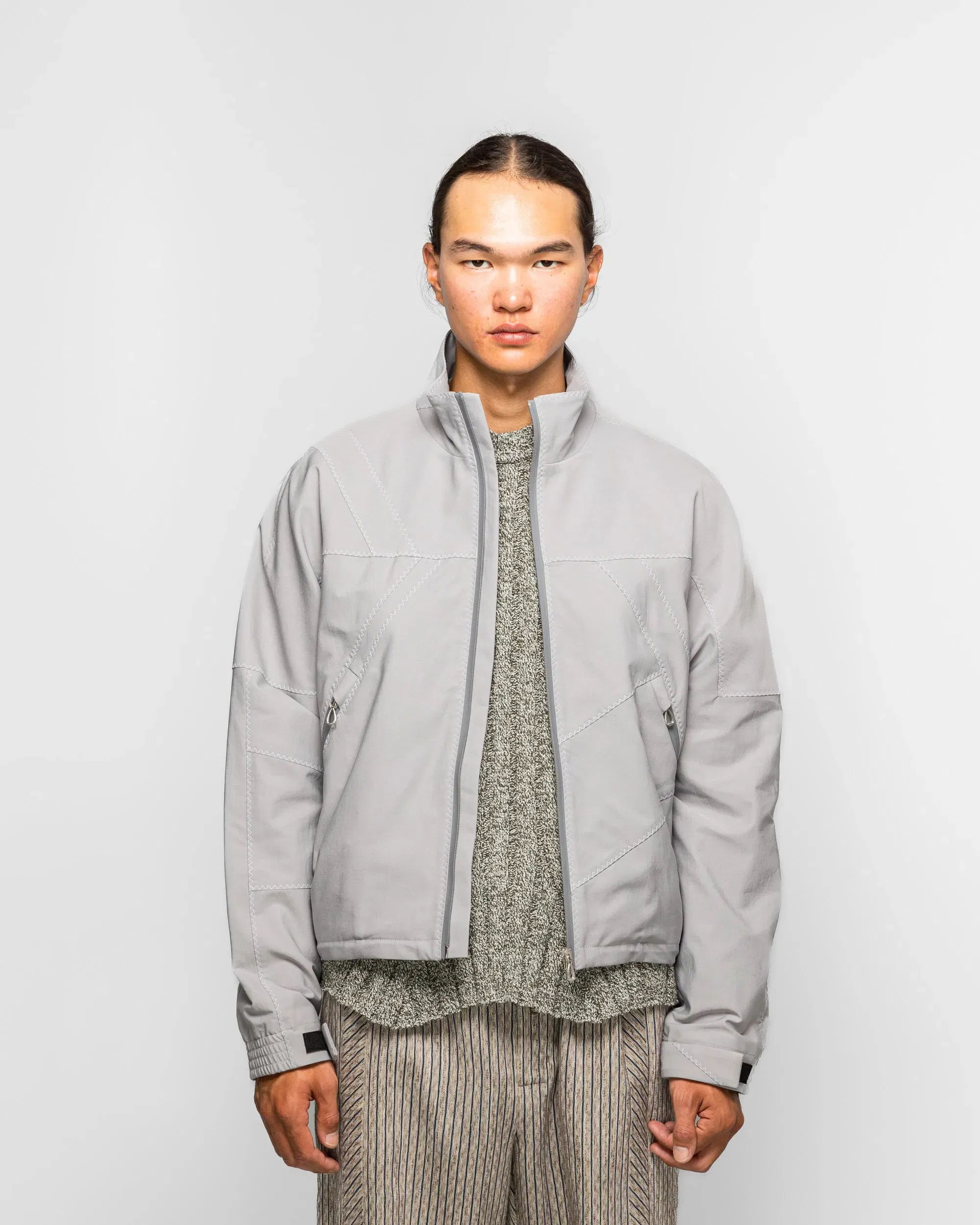 Kiko Kostadinov Fosco Jacket - Pebble Grey Strech Twill
