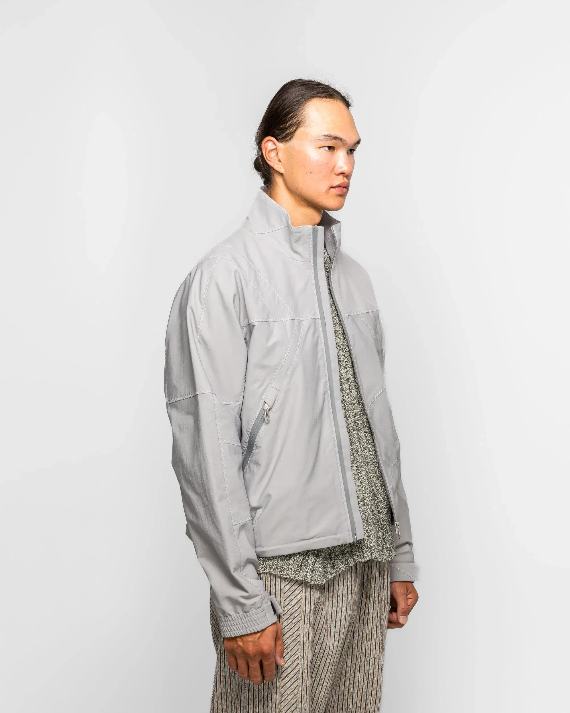 Kiko Kostadinov Fosco Jacket - Pebble Grey Strech Twill