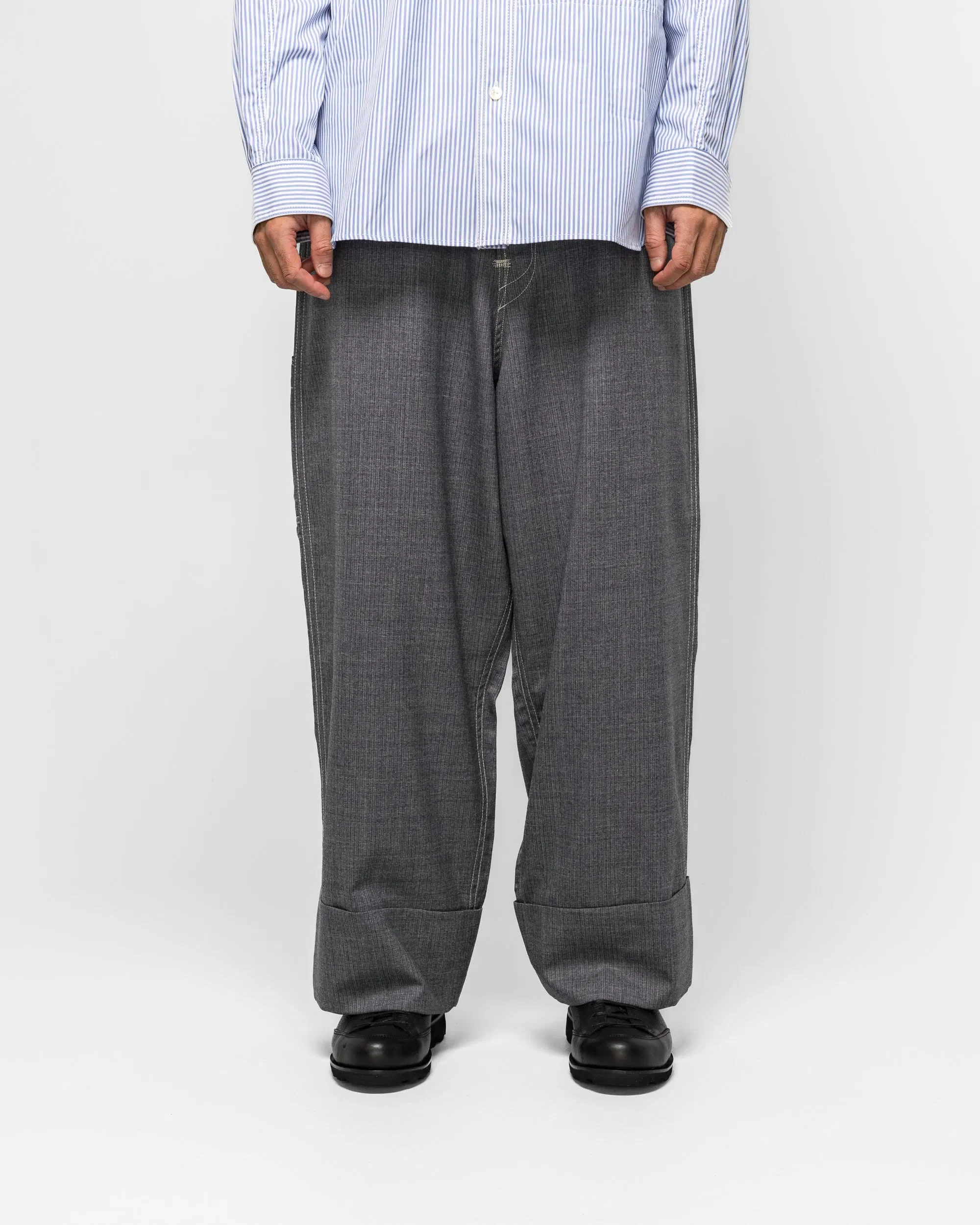 Junya Watanabe MAN Hemp Canvas Print Trousers x Levi's - Indigo