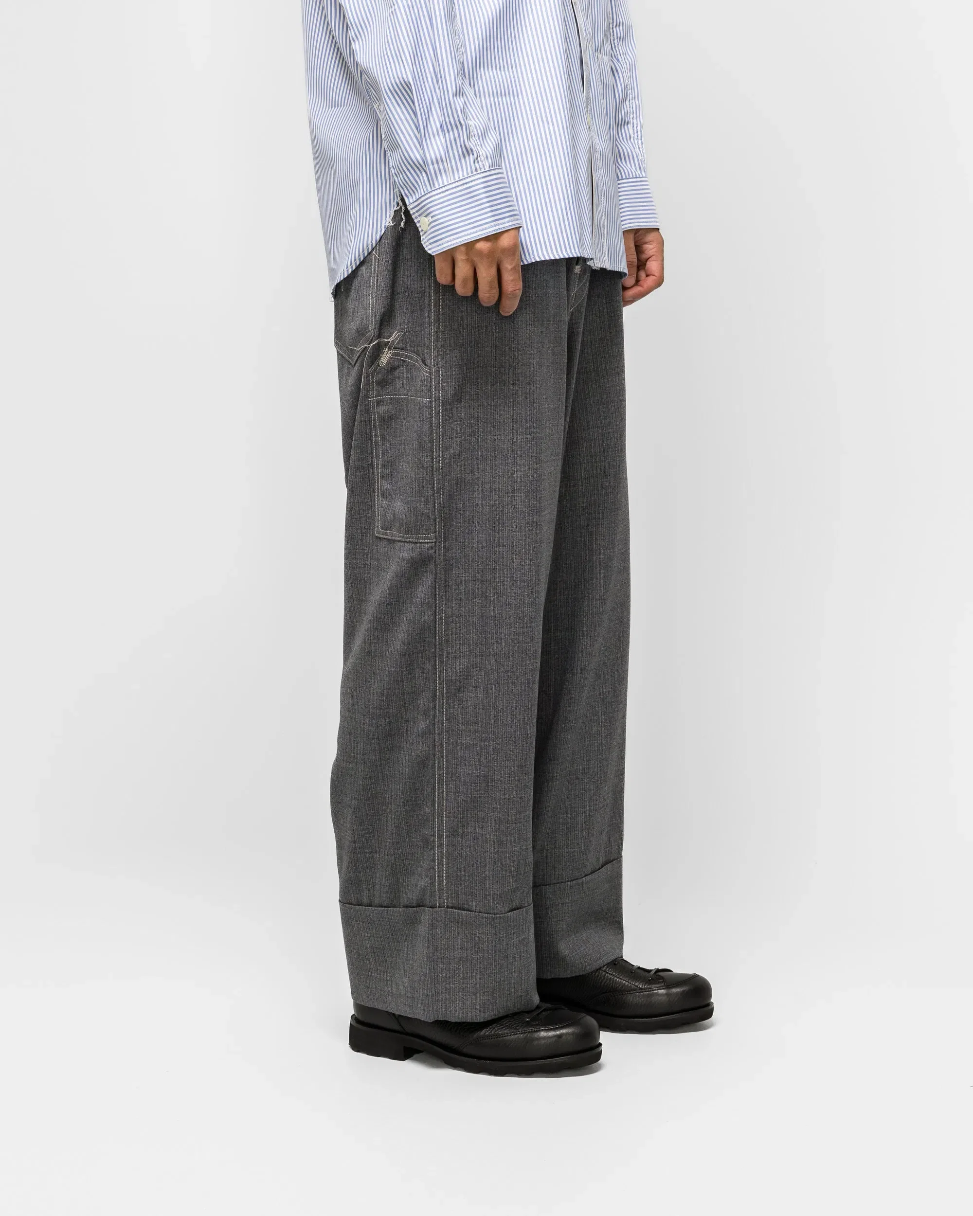 Junya Watanabe MAN Hemp Canvas Print Trousers x Levi's - Indigo