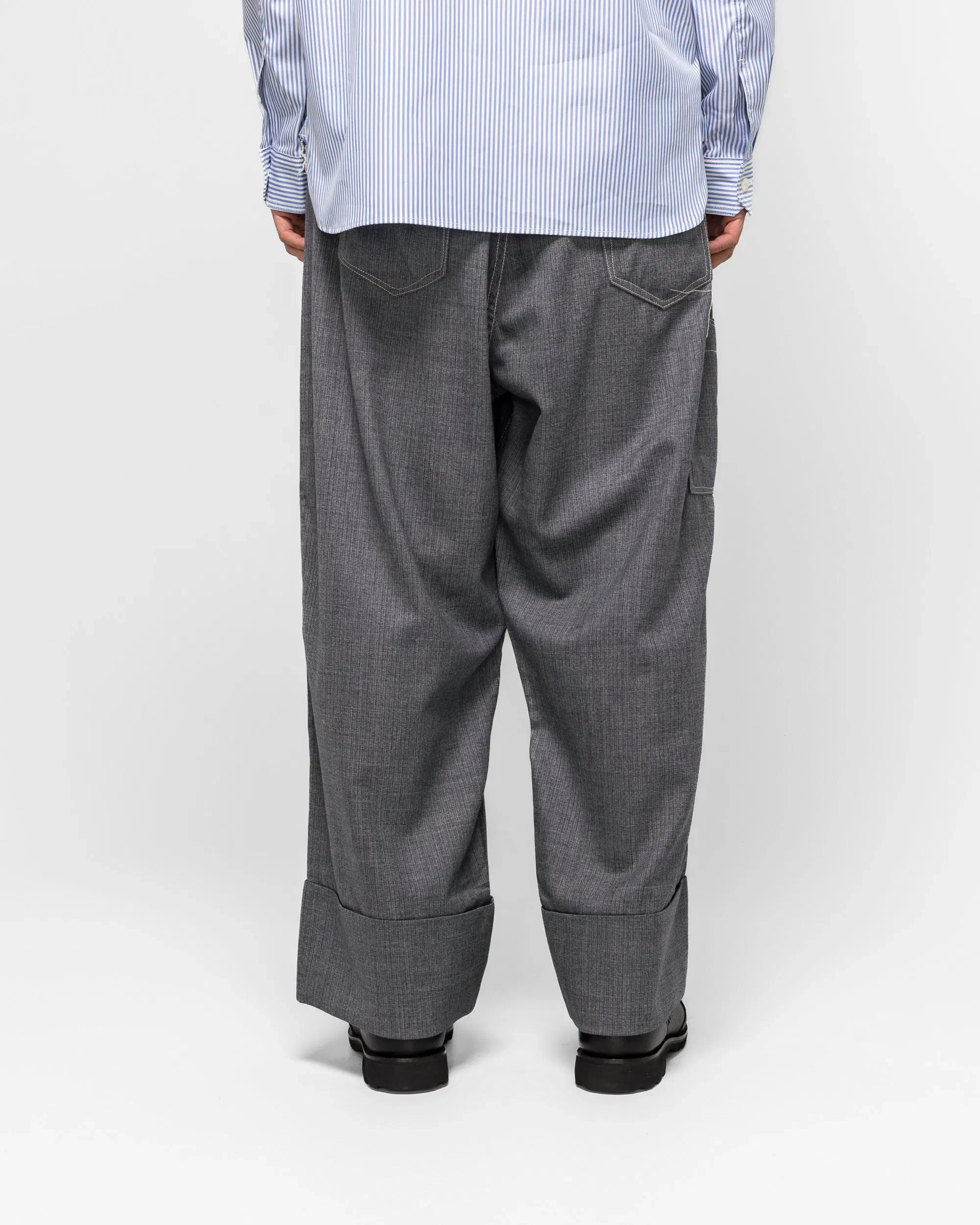 Junya Watanabe MAN Hemp Canvas Print Trousers x Levi's - Indigo