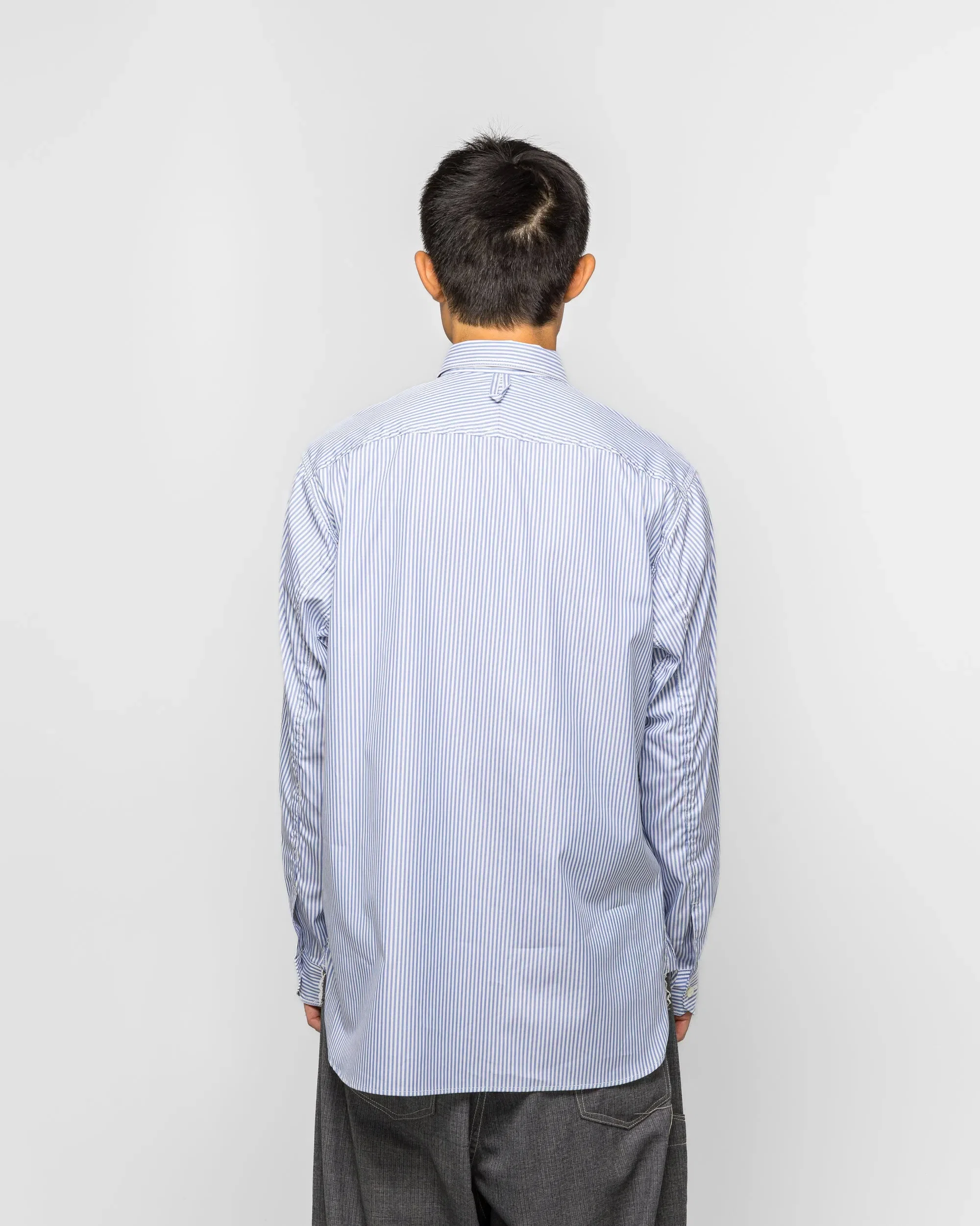 Junya Watanabe MAN Cotton Stripe Shirt - Blue/White
