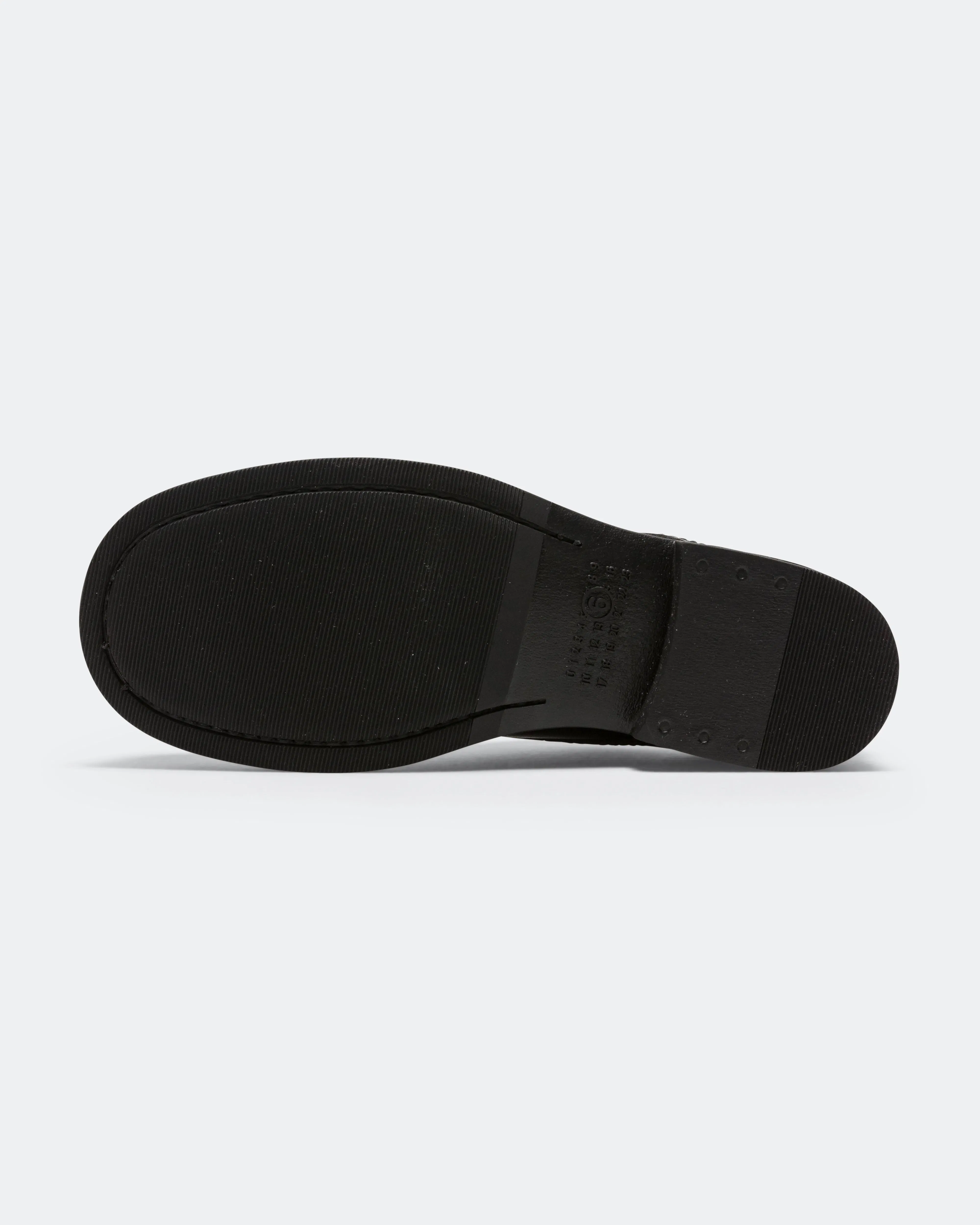 MM6 Lace Up Derby - Black Calfskin Leather