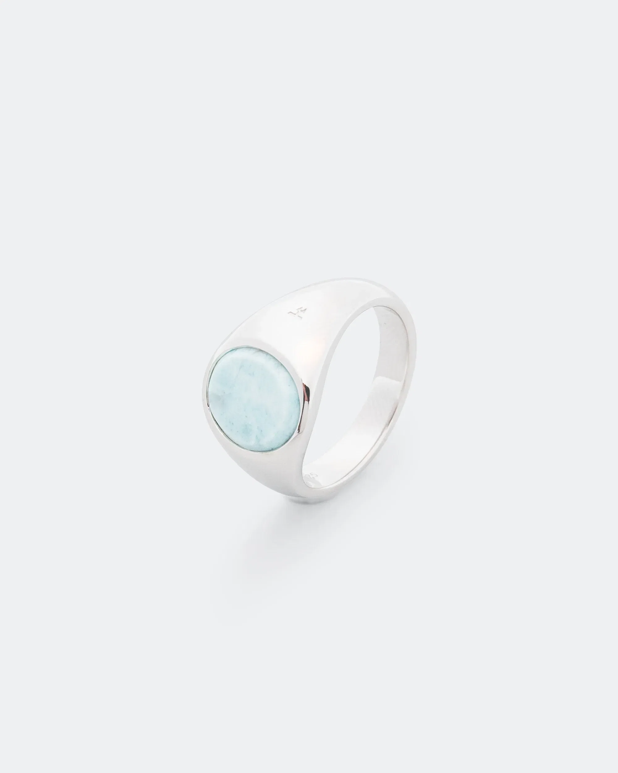 Tom Wood Kim Ring Ice Blue - Larimar/925 Silver