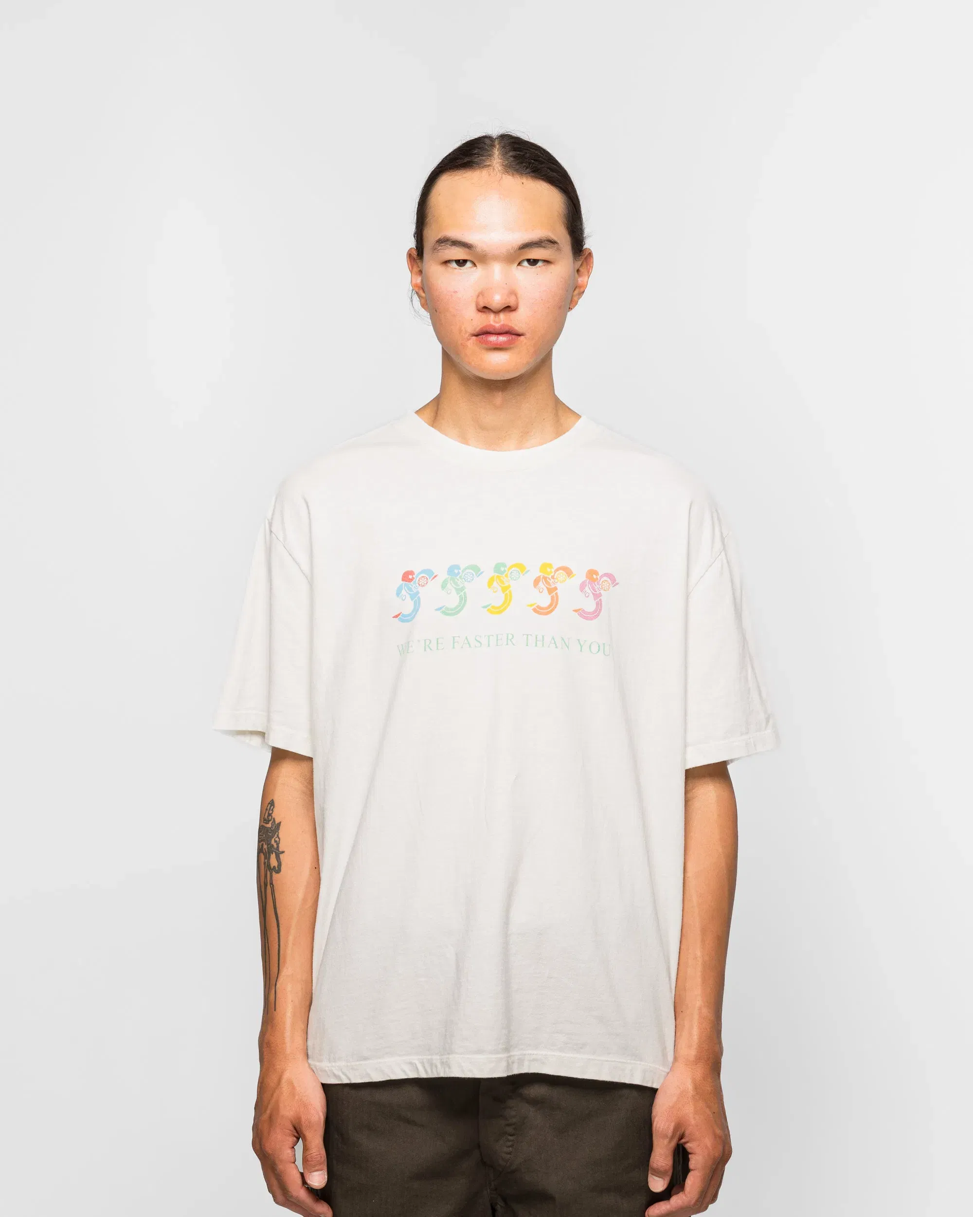 Good Art Hlywd RS x GA x UT Faster Than You Tee - White