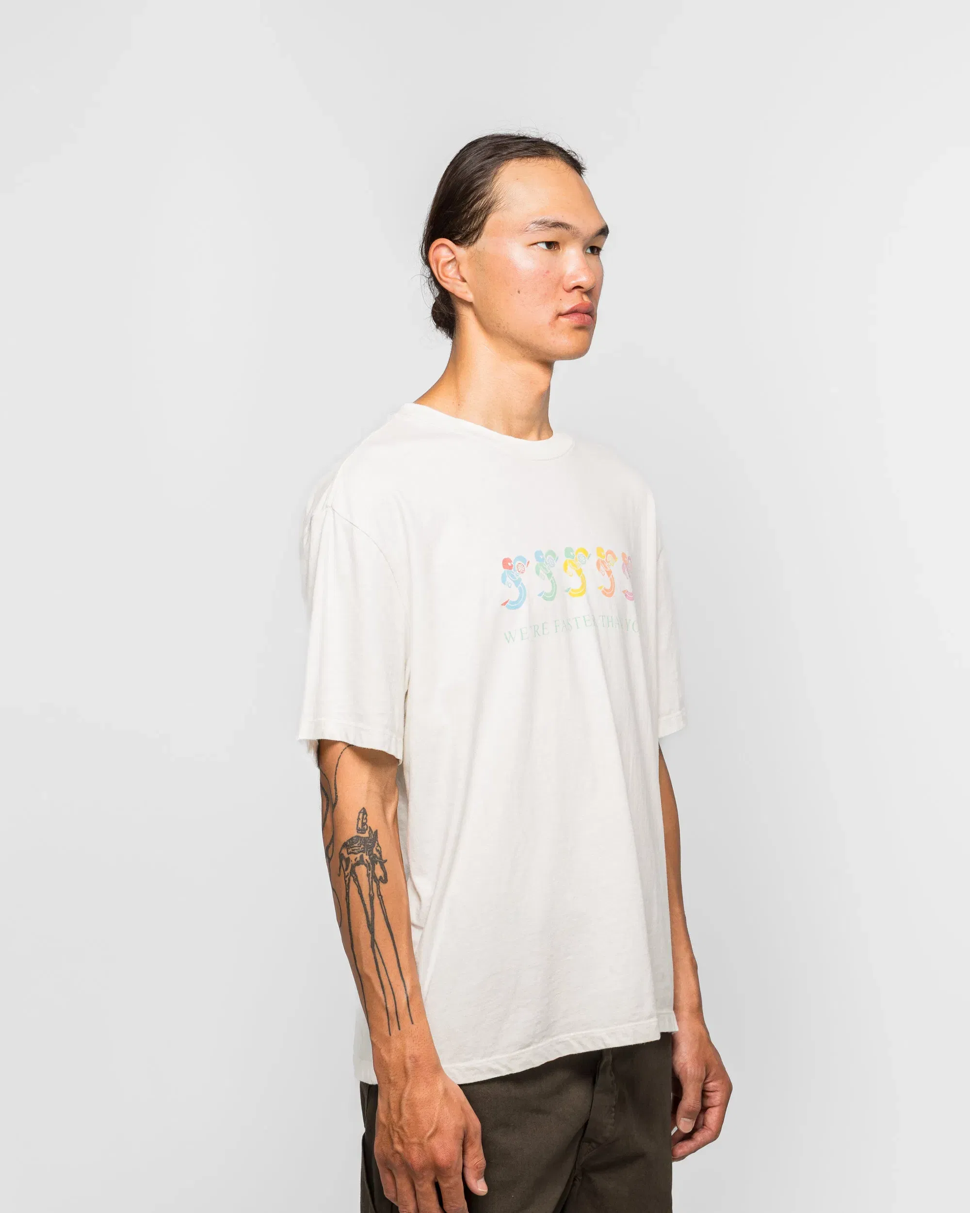 Good Art Hlywd RS x GA x UT Faster Than You Tee - White