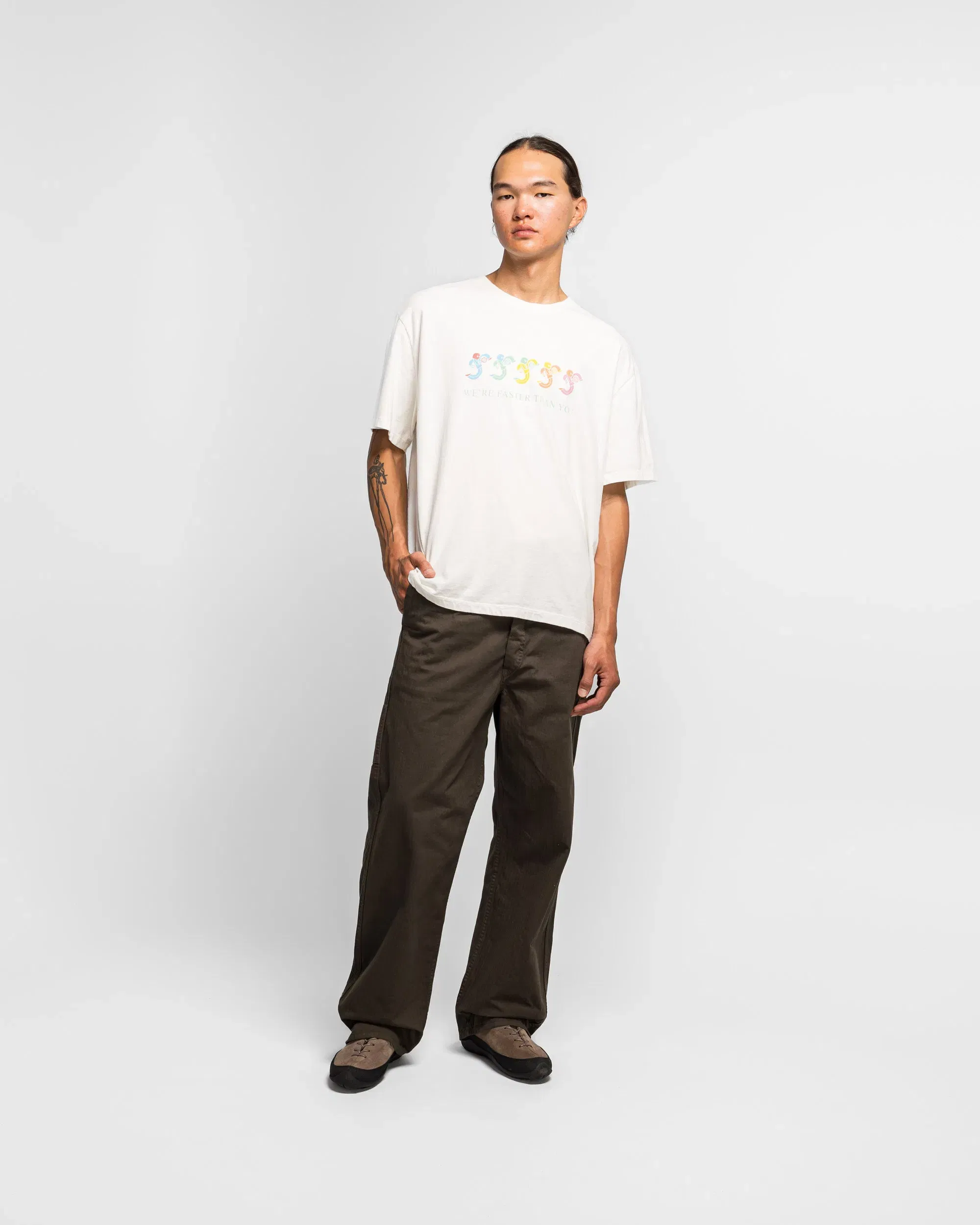 Good Art Hlywd RS x GA x UT Faster Than You Tee - White