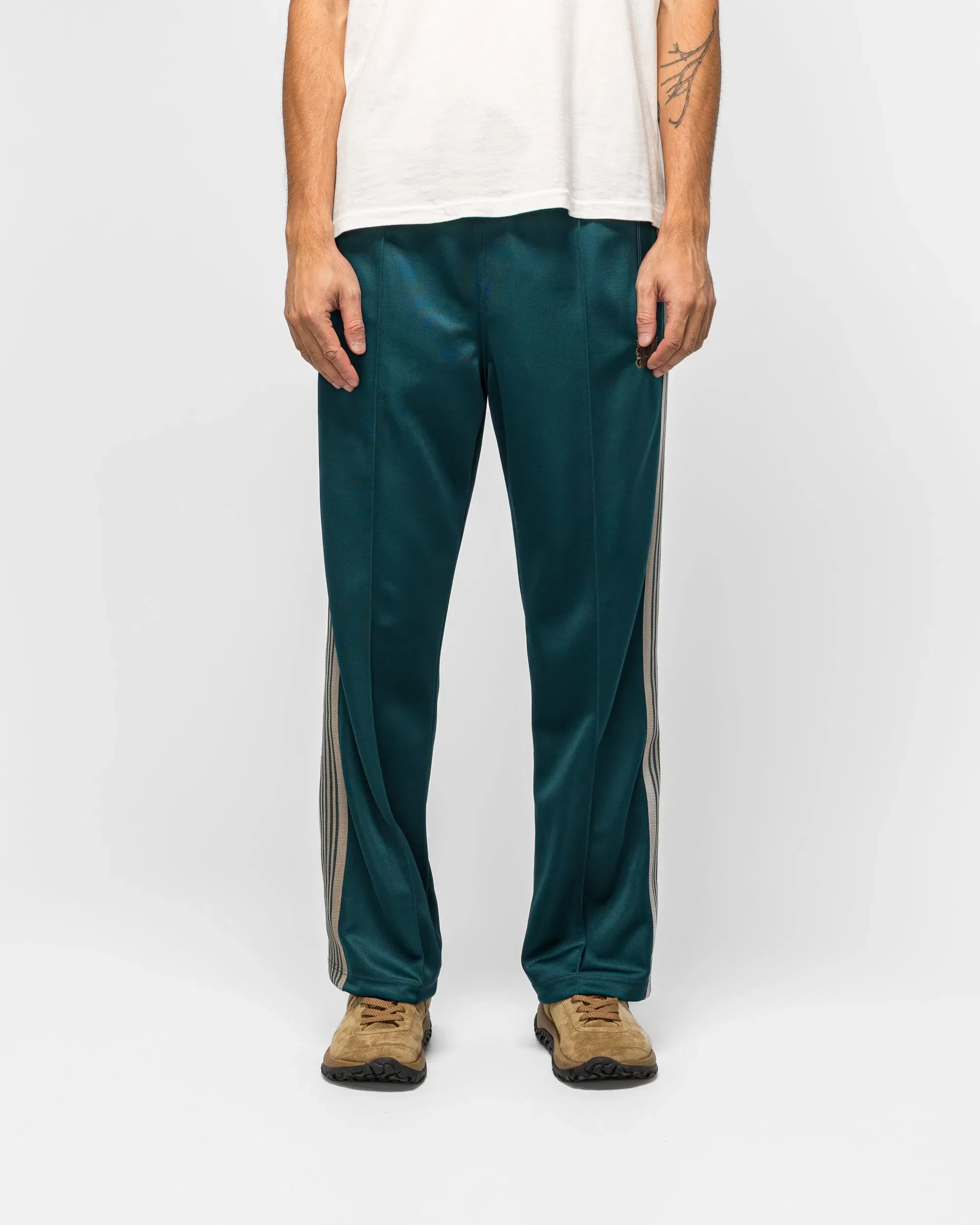 Needles Track Pant - Green Poly Smooth