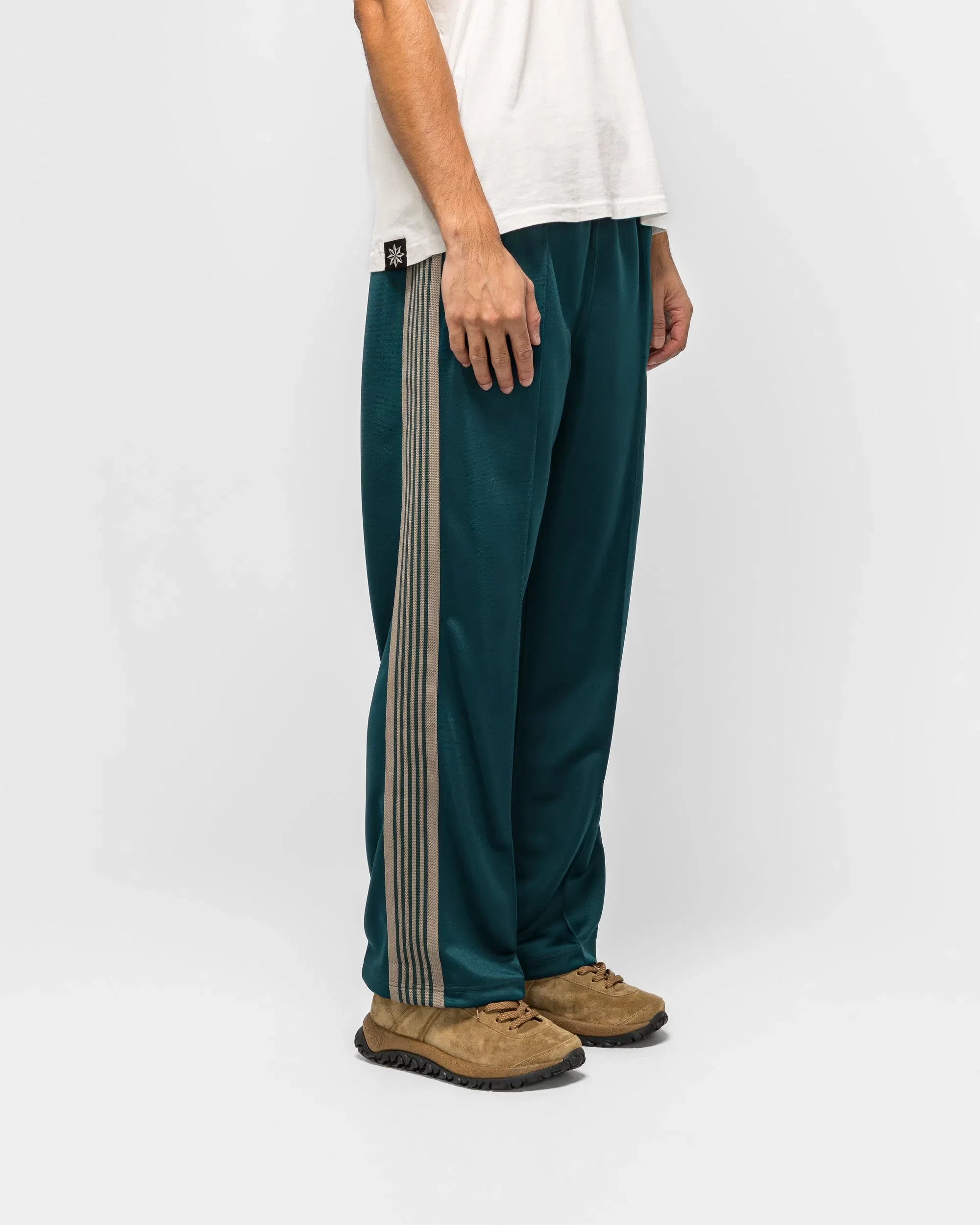Needles Track Pant - Green Poly Smooth