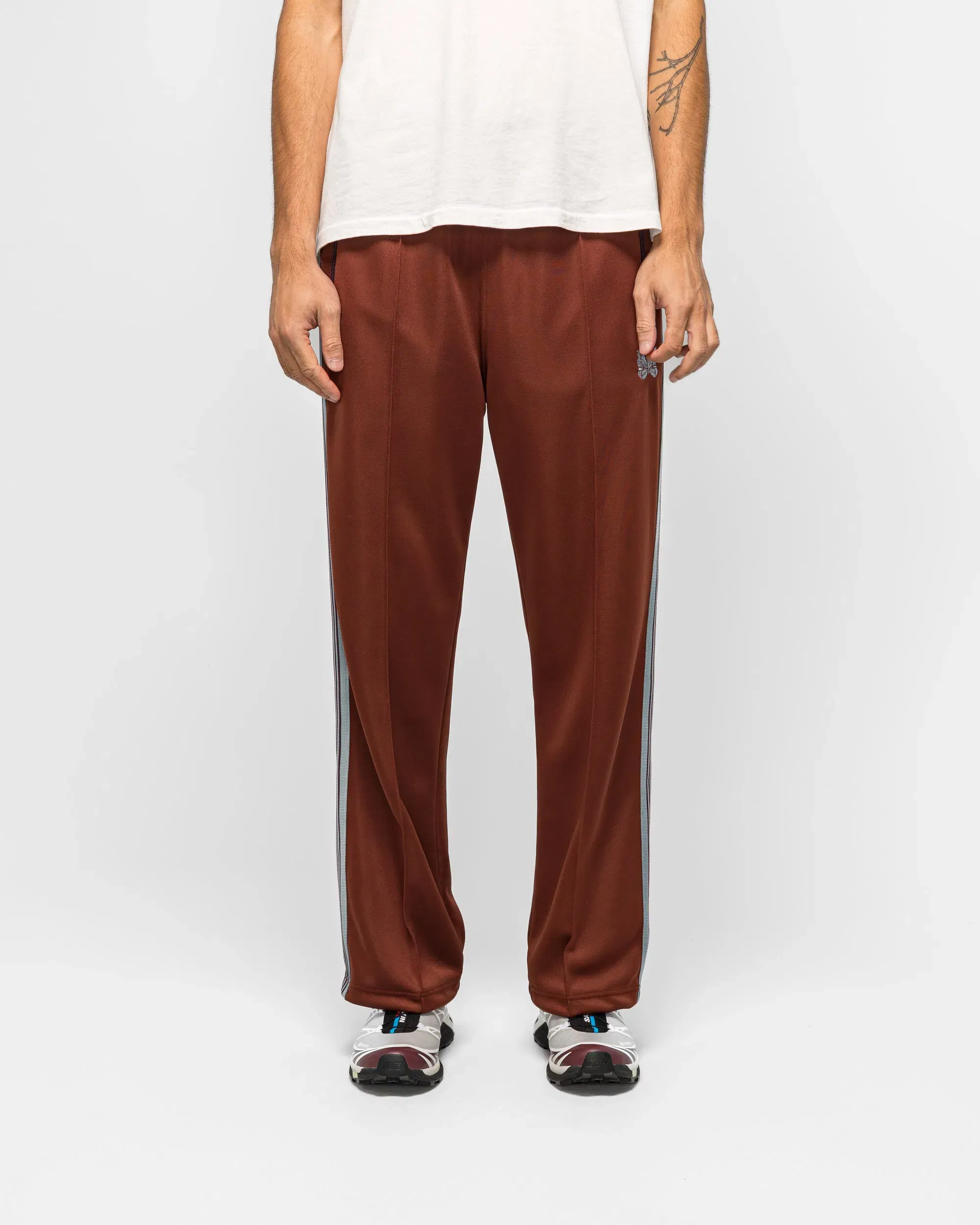 Needles Track Pant - Rust Poly Smooth