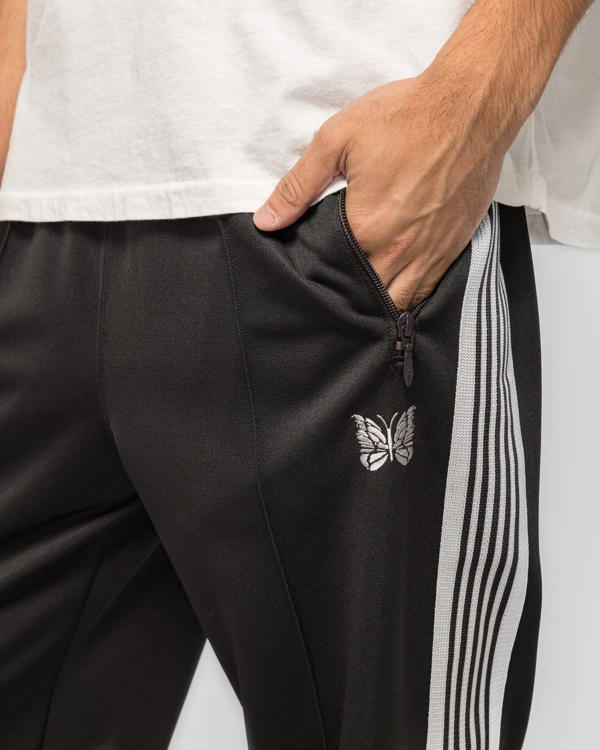 Needles Track Pant - Charcoal Poly Smooth