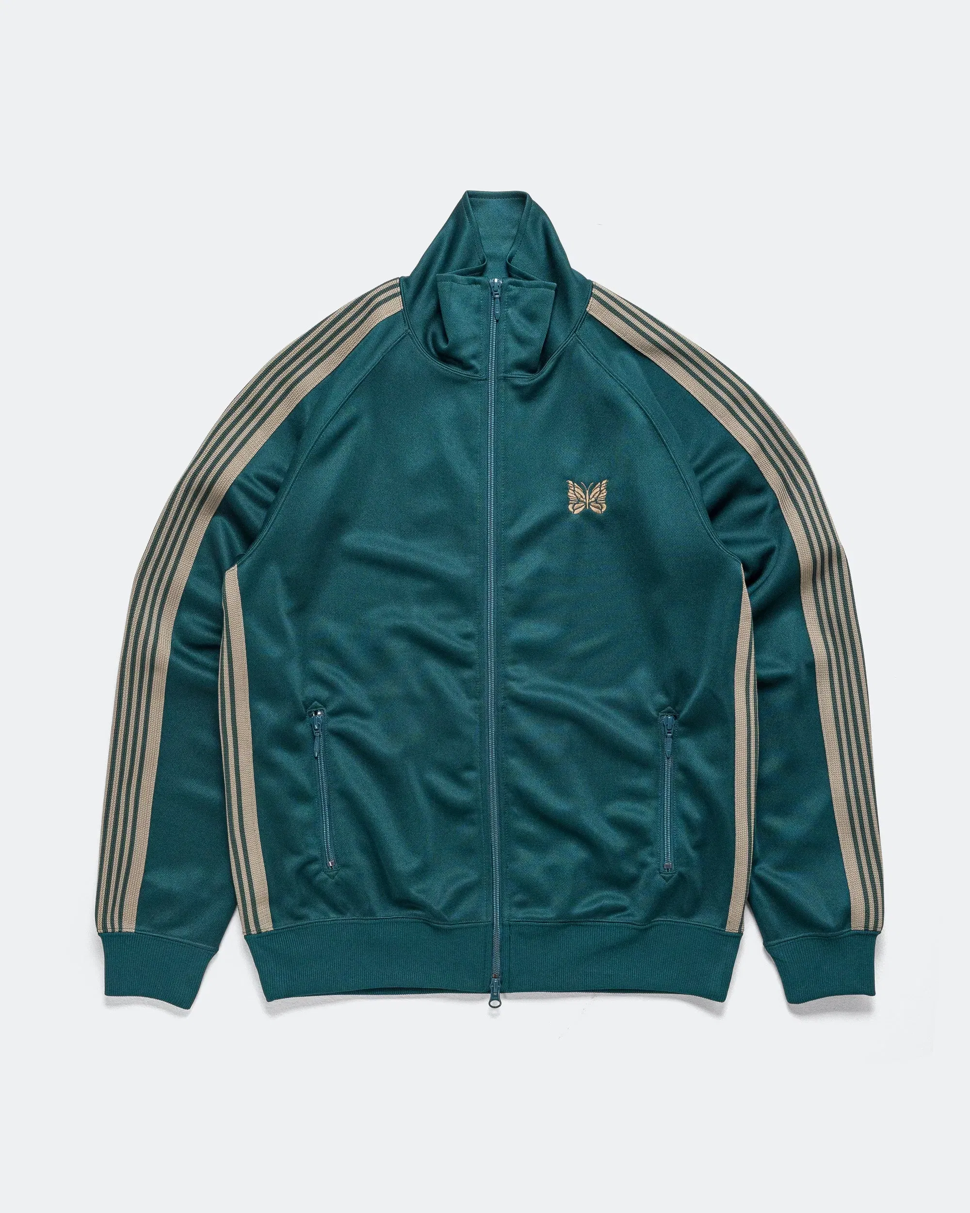 Needles Track Jacket - Green Poly Smooth