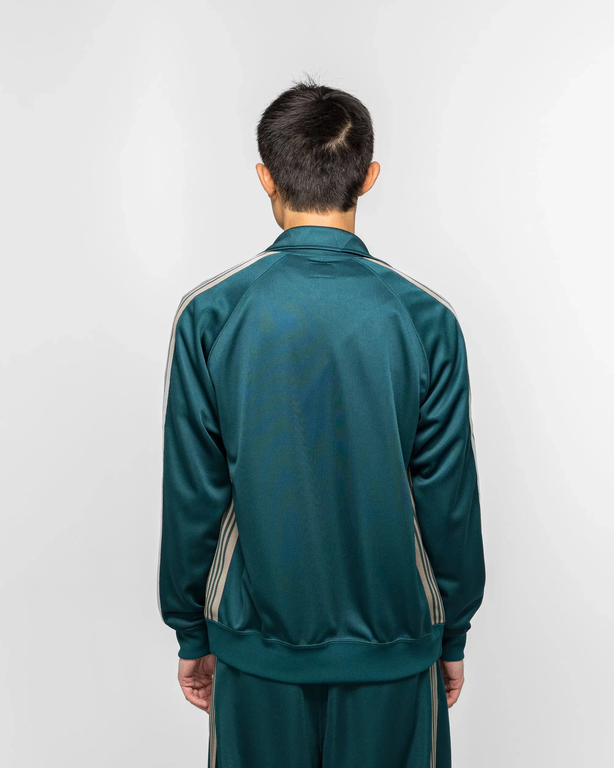 Needles Track Jacket - Green Poly Smooth