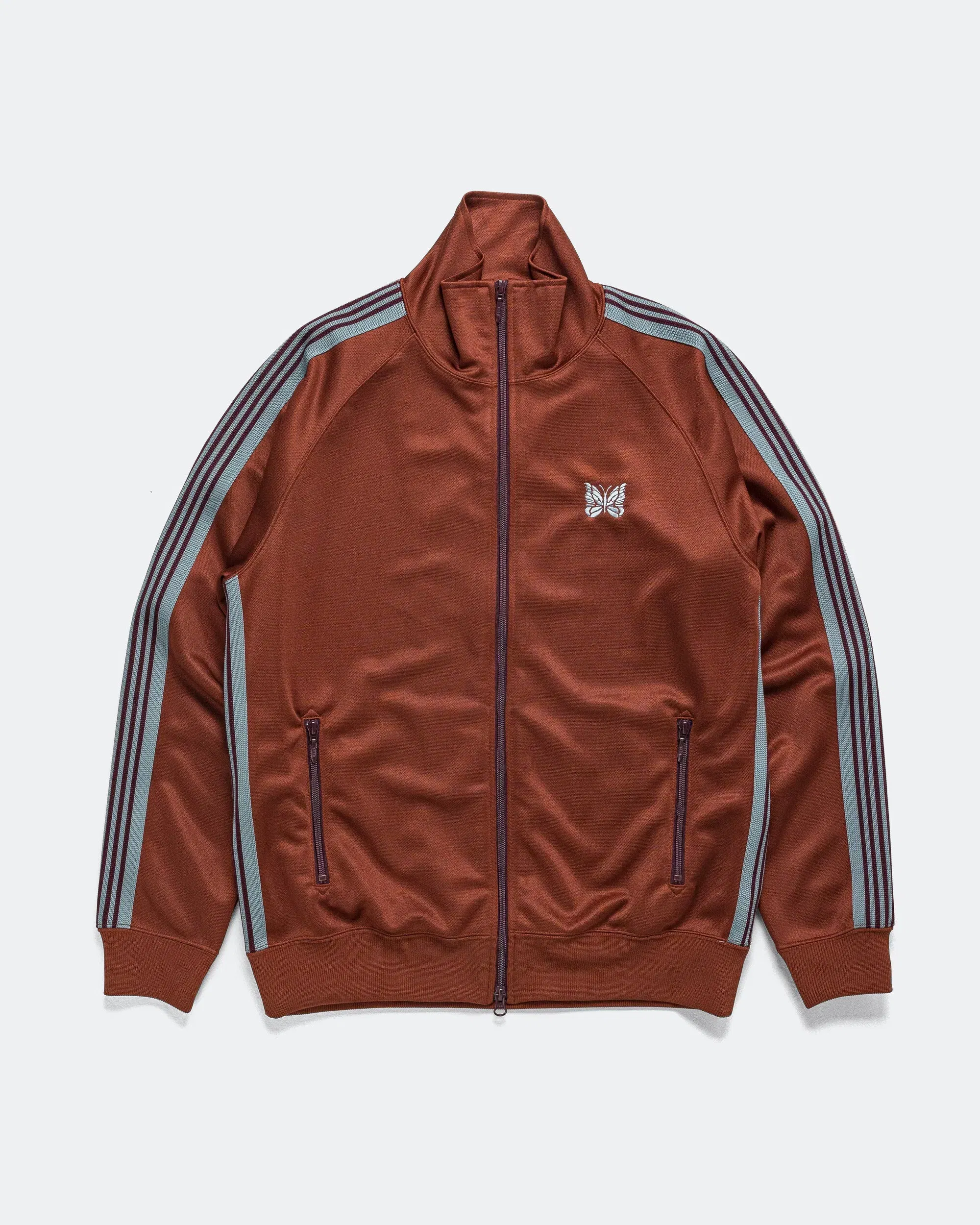 Needles Track Jacket - Rust Poly Smooth