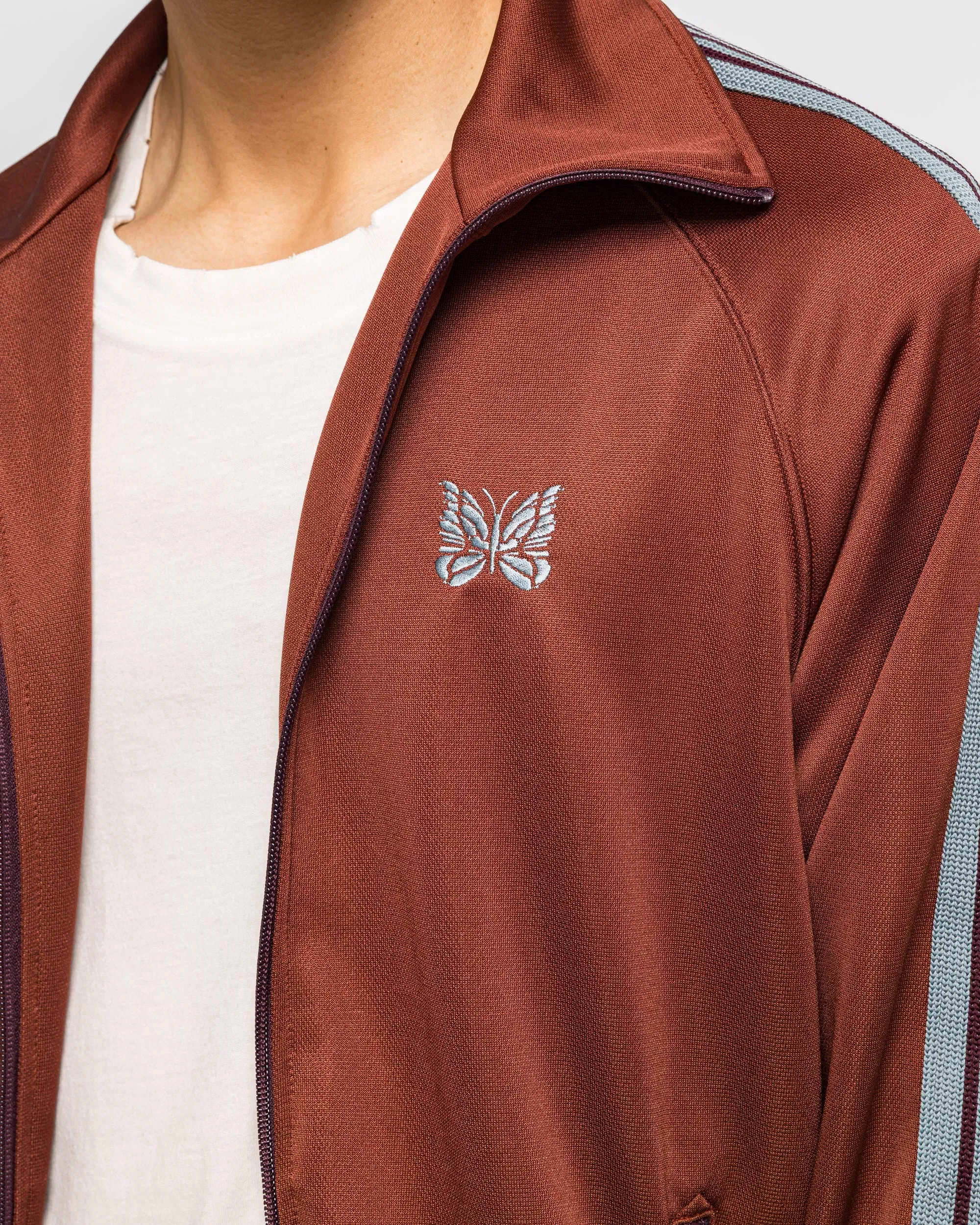 Needles Track Jacket - Rust Poly Smooth