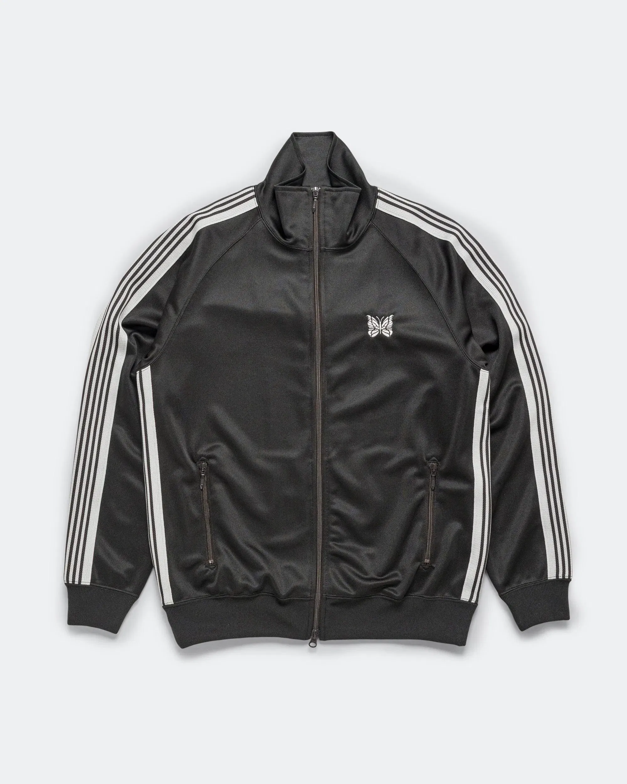 Needles Track Jacket - Charcoal Poly Smooth