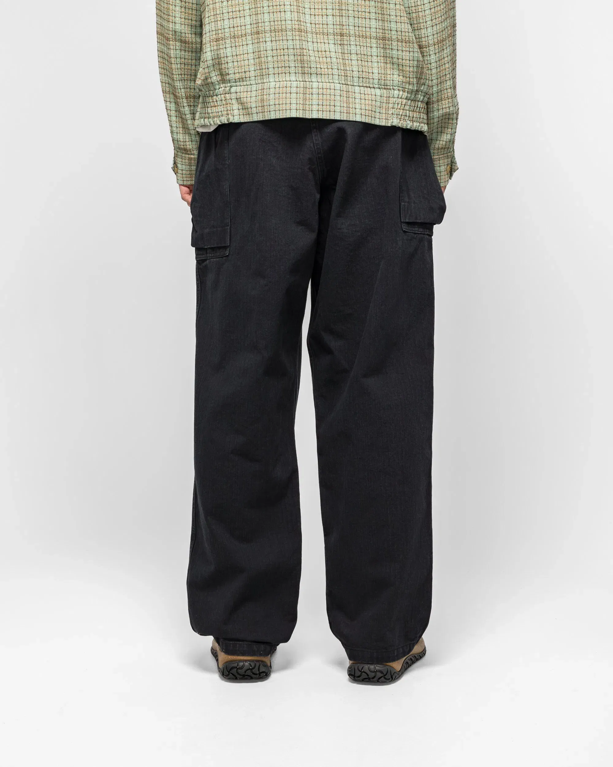 Needles String Field Pant - Black Cotton Herringbone