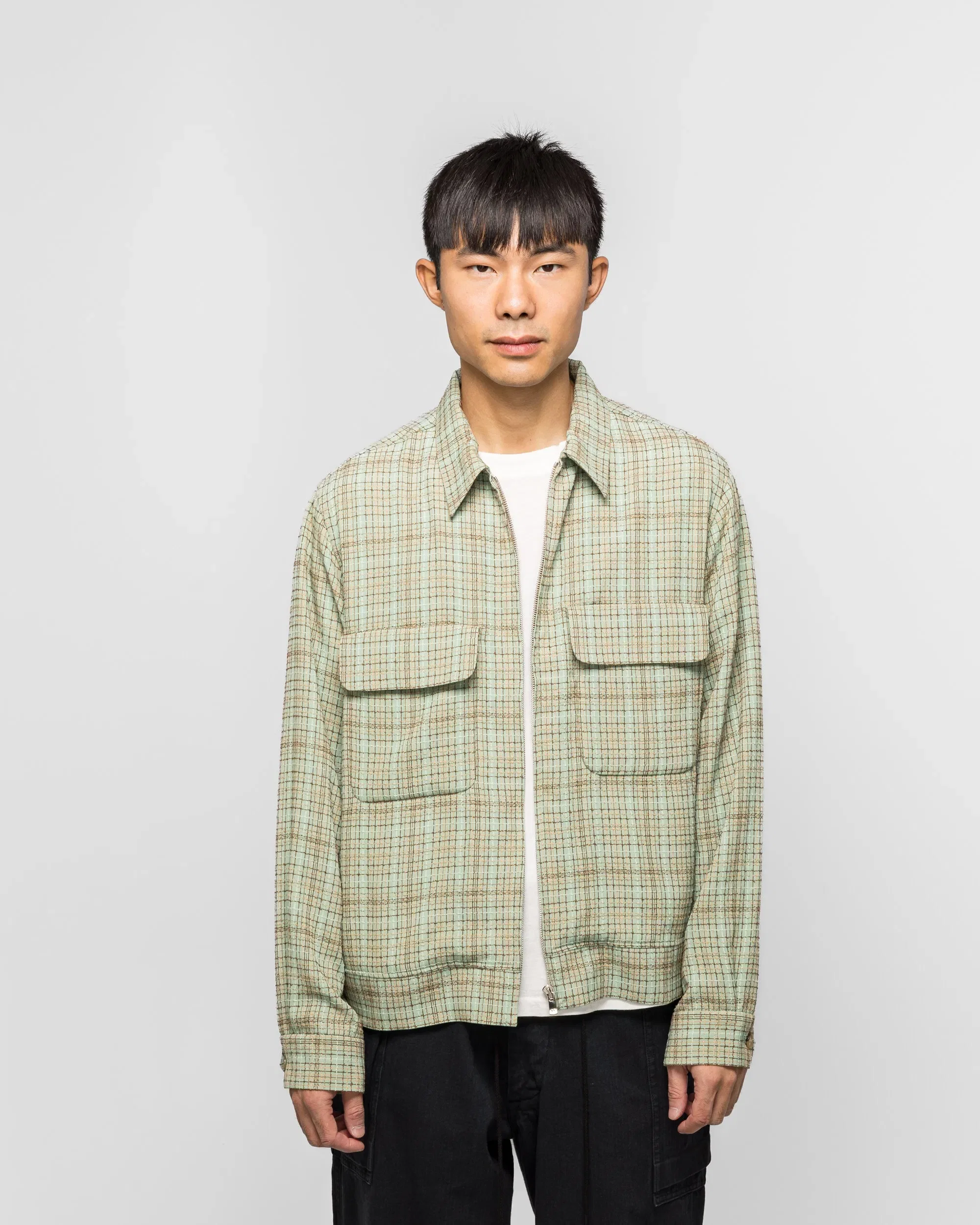 Needles Sports Jacket - Mint Dobby Grid