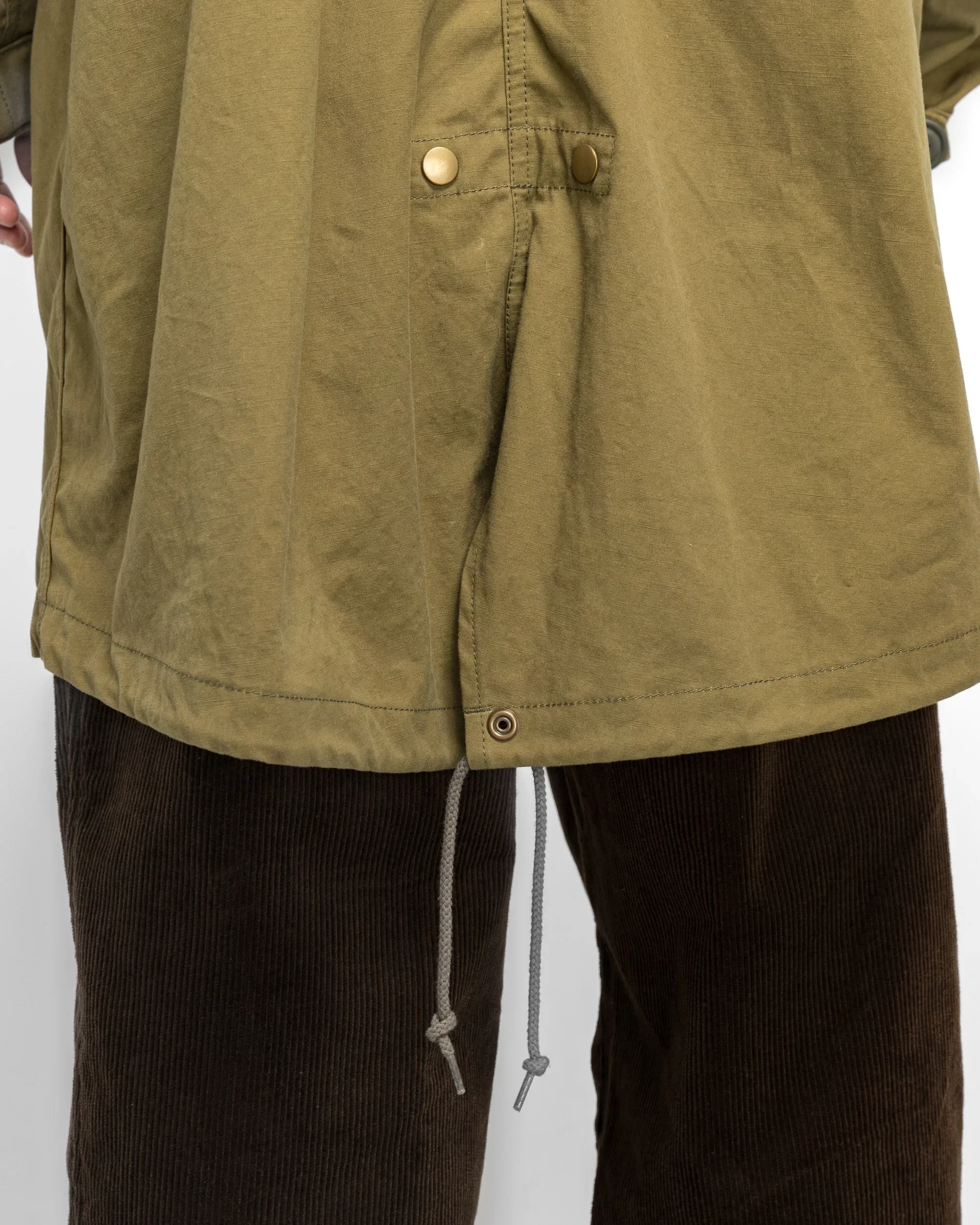 Junya Watanabe MAN Cotton Canvas Mackinaw Wool Coat x FILSON - Khaki/Red