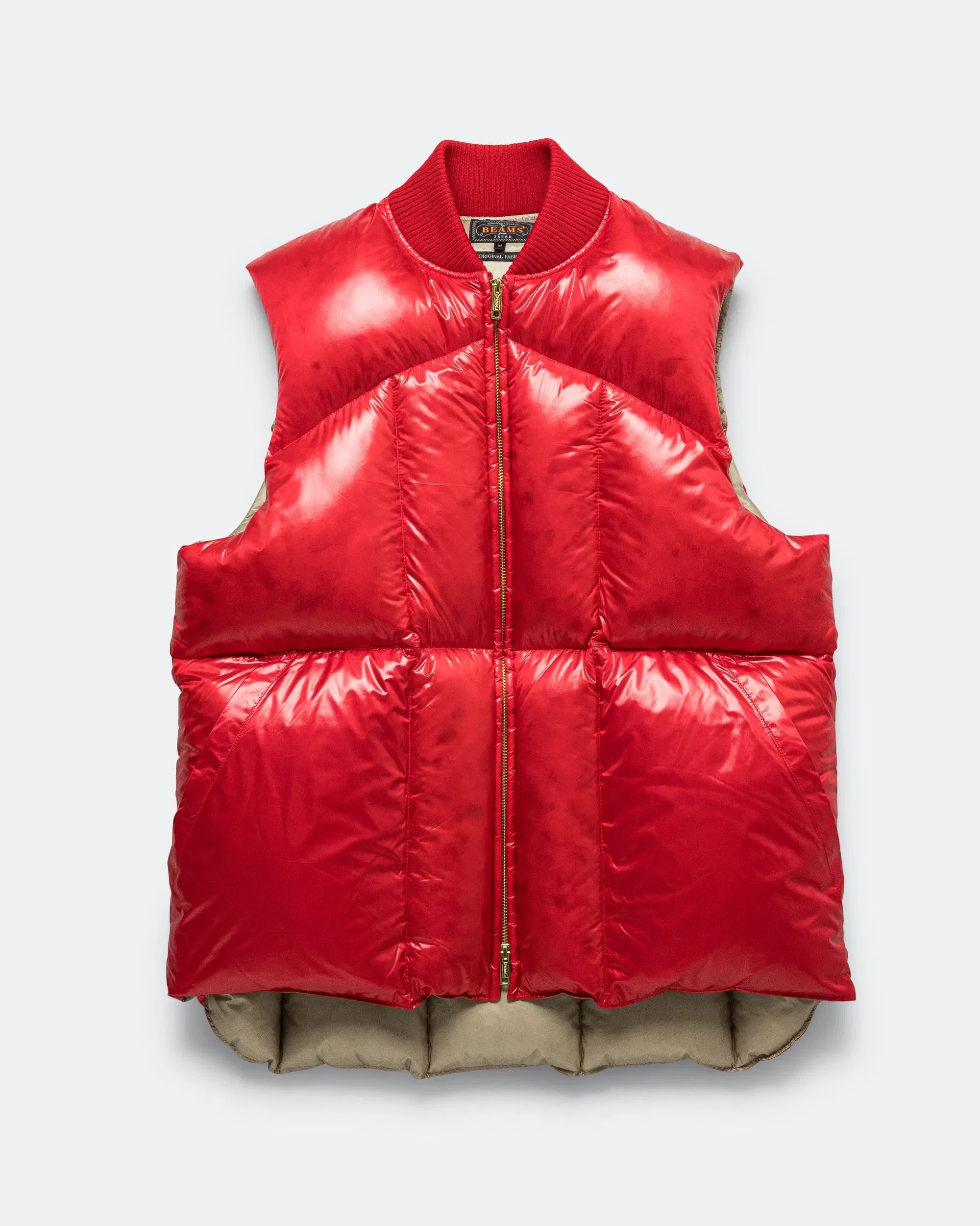 BEAMS PLUS MT Down Vest - Red