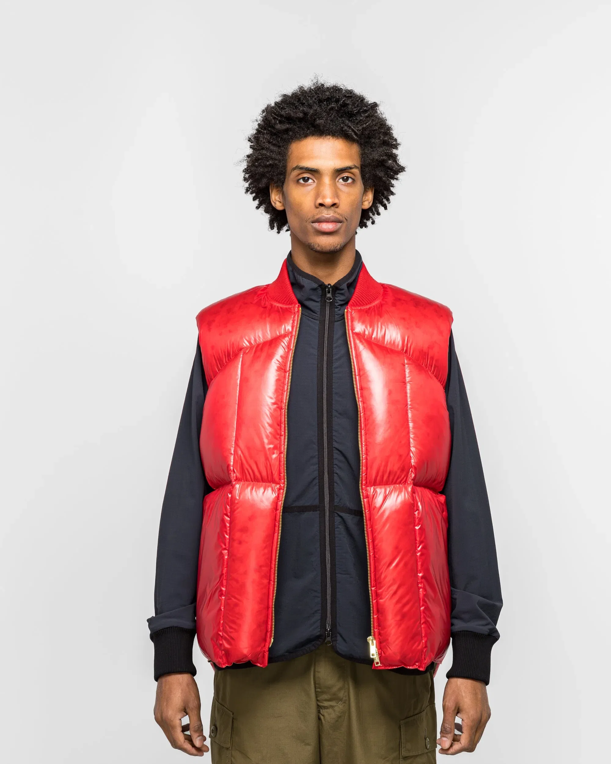 BEAMS PLUS MT Down Vest - Red