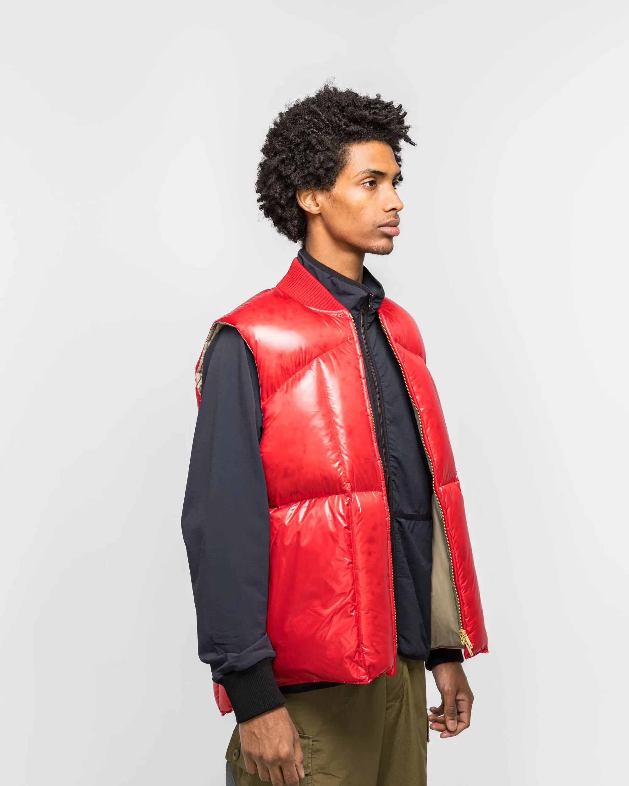 BEAMS PLUS MT Down Vest - Red