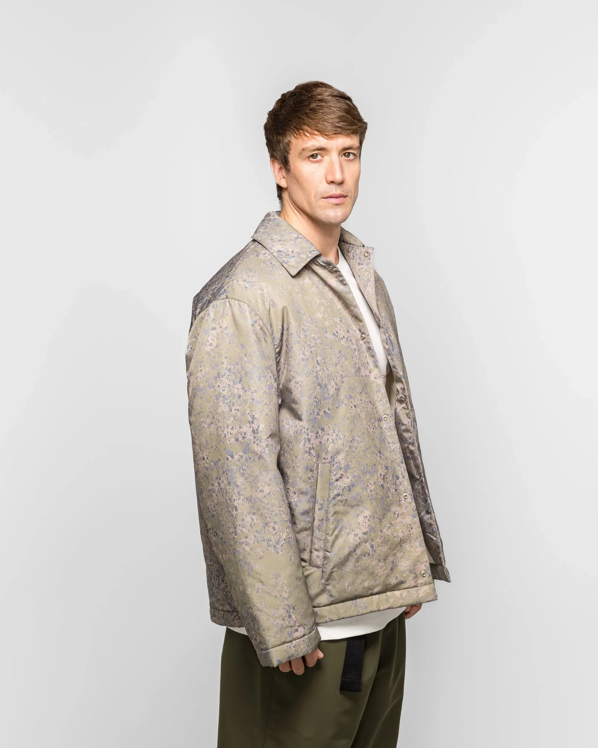 OAMC Peacemaker Coach Jacket - Bark All Over Print