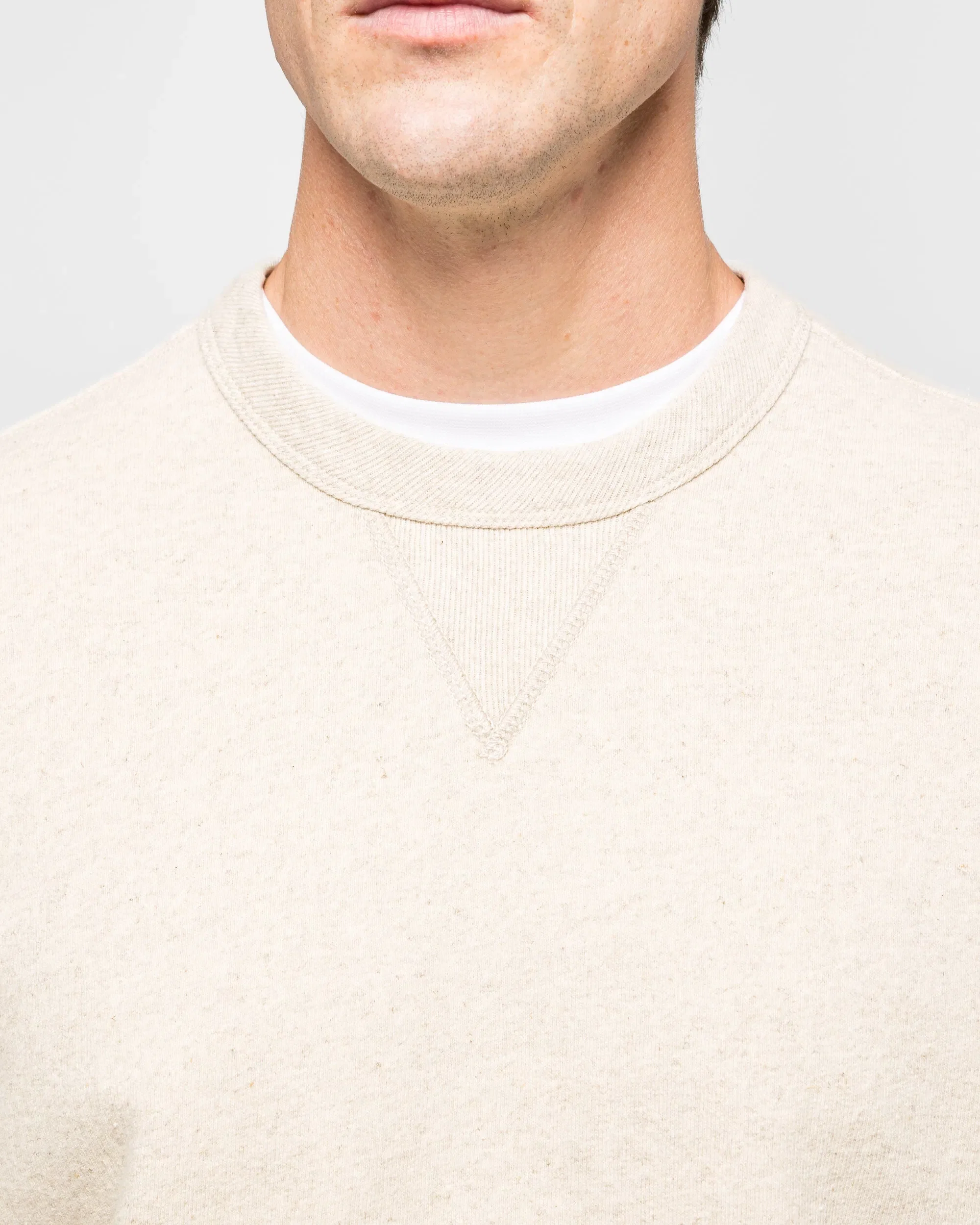 Norse Projects Kulhuse Cotton Linen Loopback Sweatshirt - Natural
