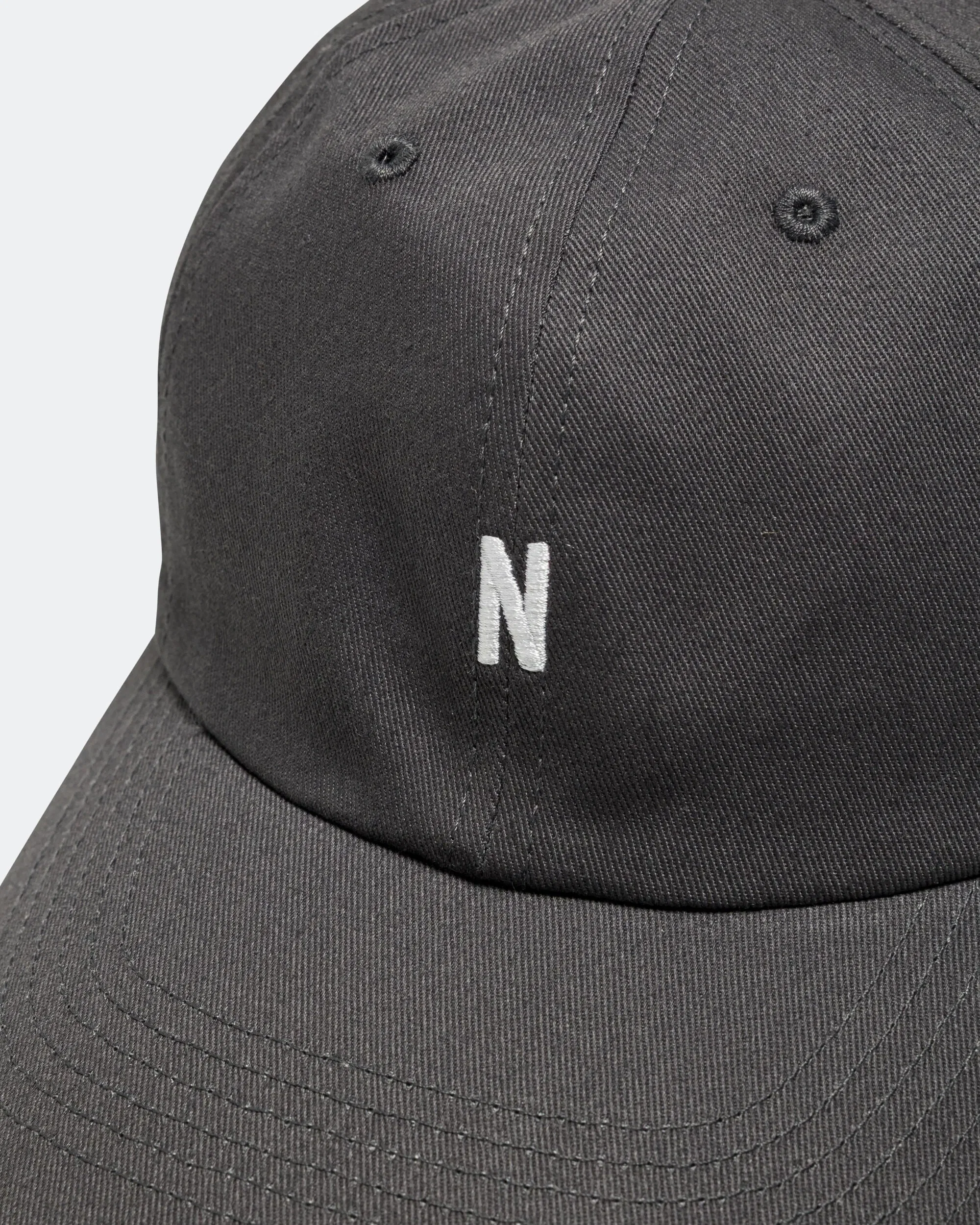 Norse Projects Twill Sports Cap - Magnet Grey