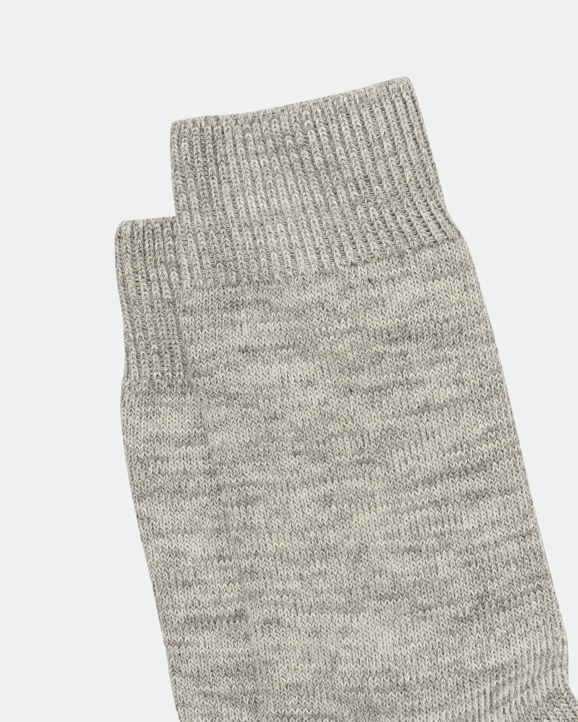 Norse Projects Bykle Heavy Cotton Twist Sock - Light Grey Melange