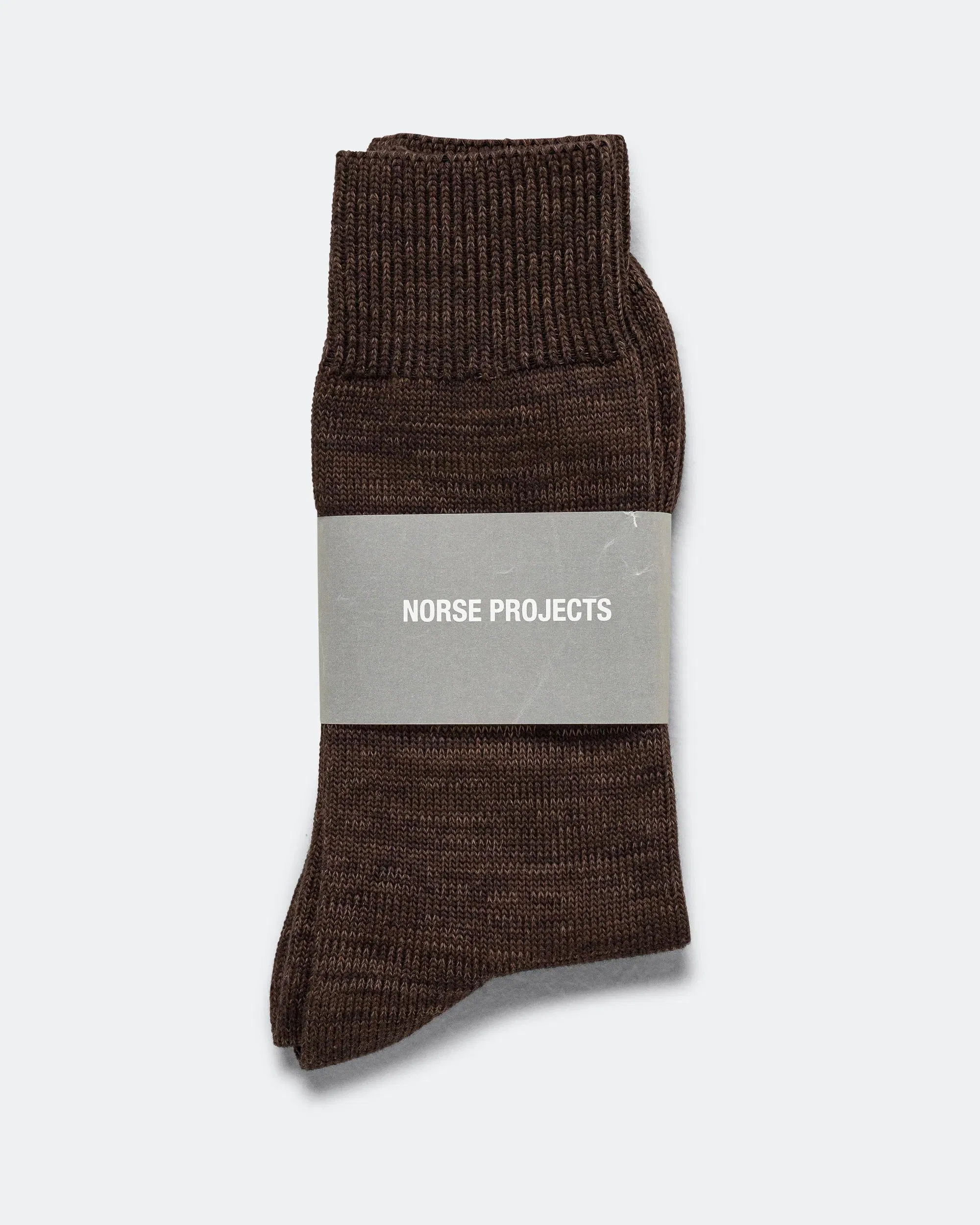 Norse Projects Bykle Heavy Cotton Twist Sock - Delicioso Brown
