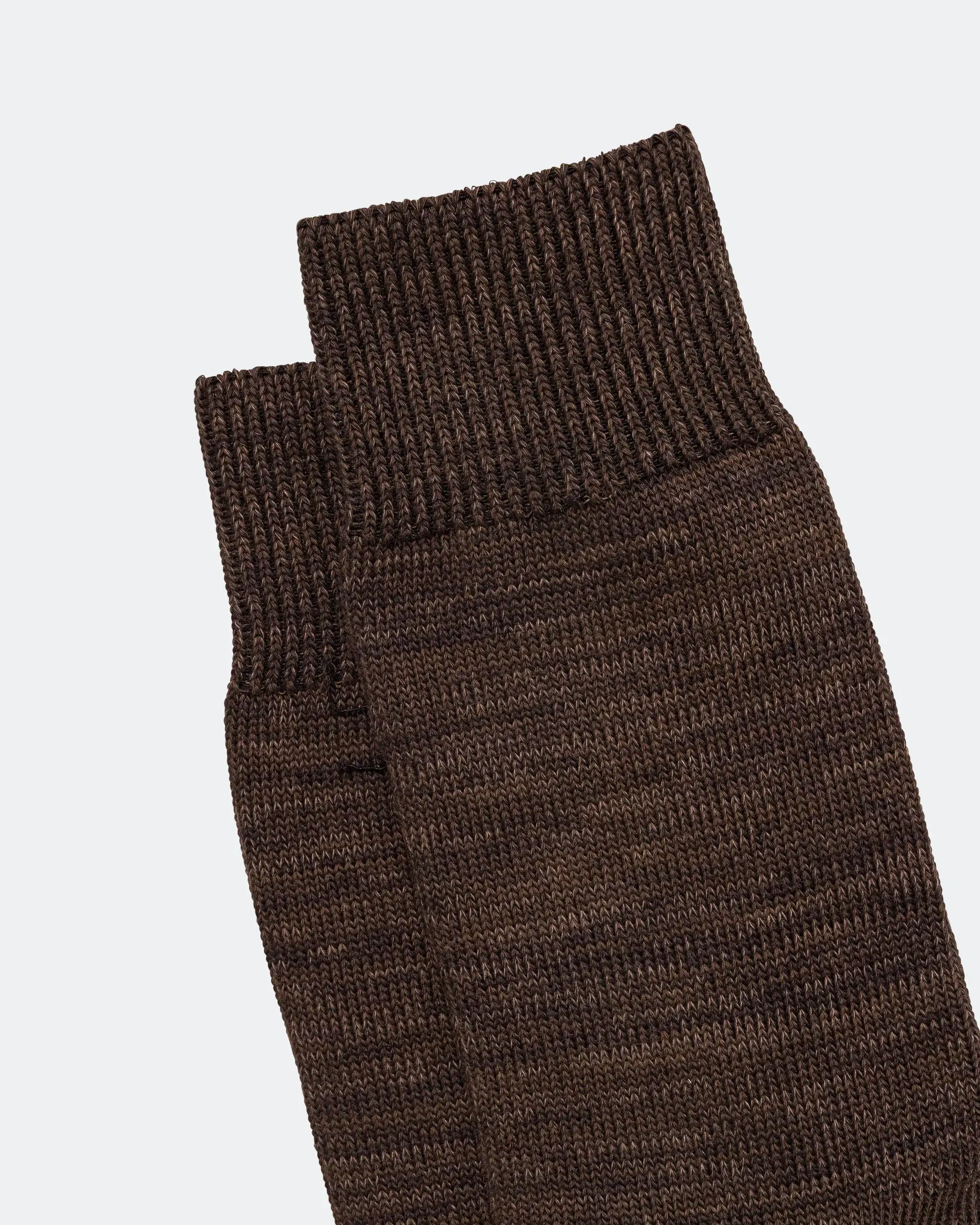 Norse Projects Bykle Heavy Cotton Twist Sock - Delicioso Brown