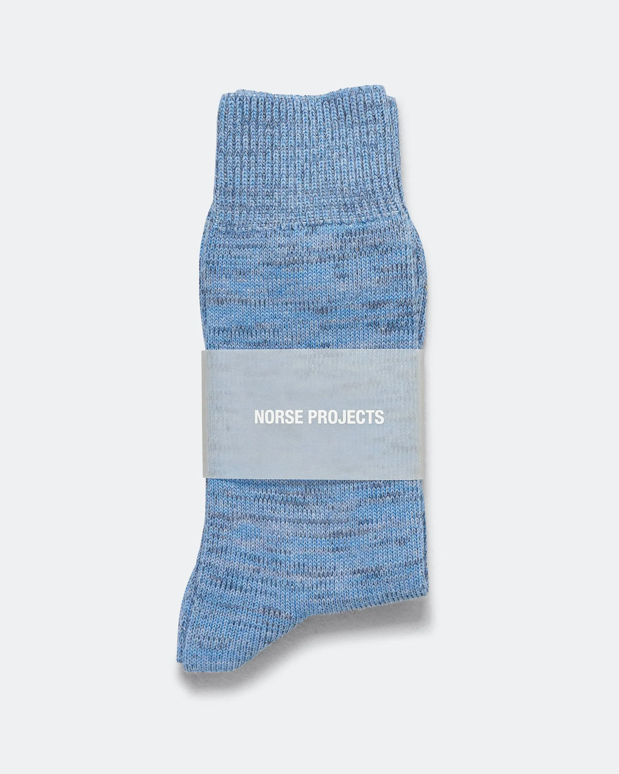 Norse Projects Bykle Heavy Cotton Twist Sock - Bel Air Blue