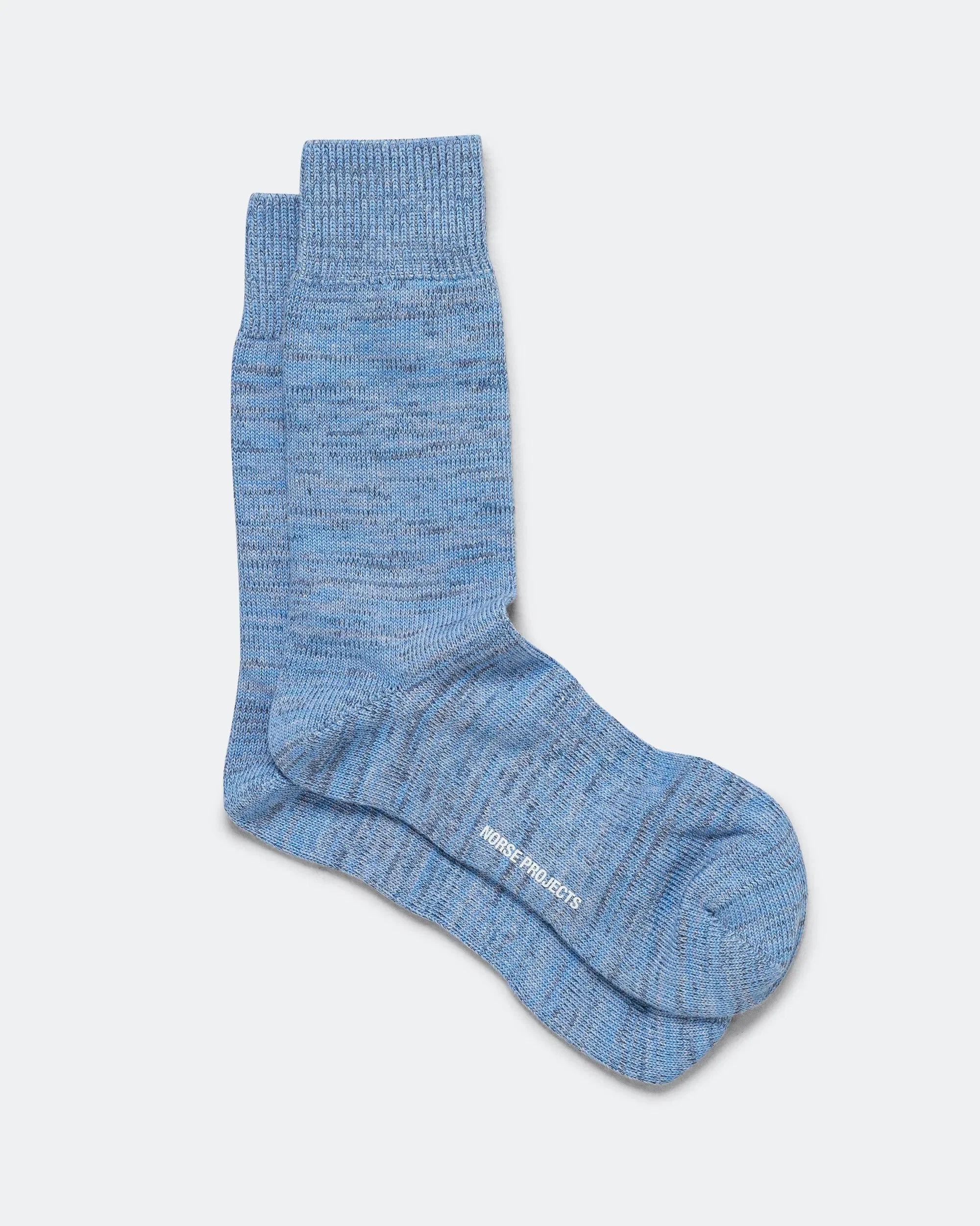Norse Projects Bykle Heavy Cotton Twist Sock - Bel Air Blue