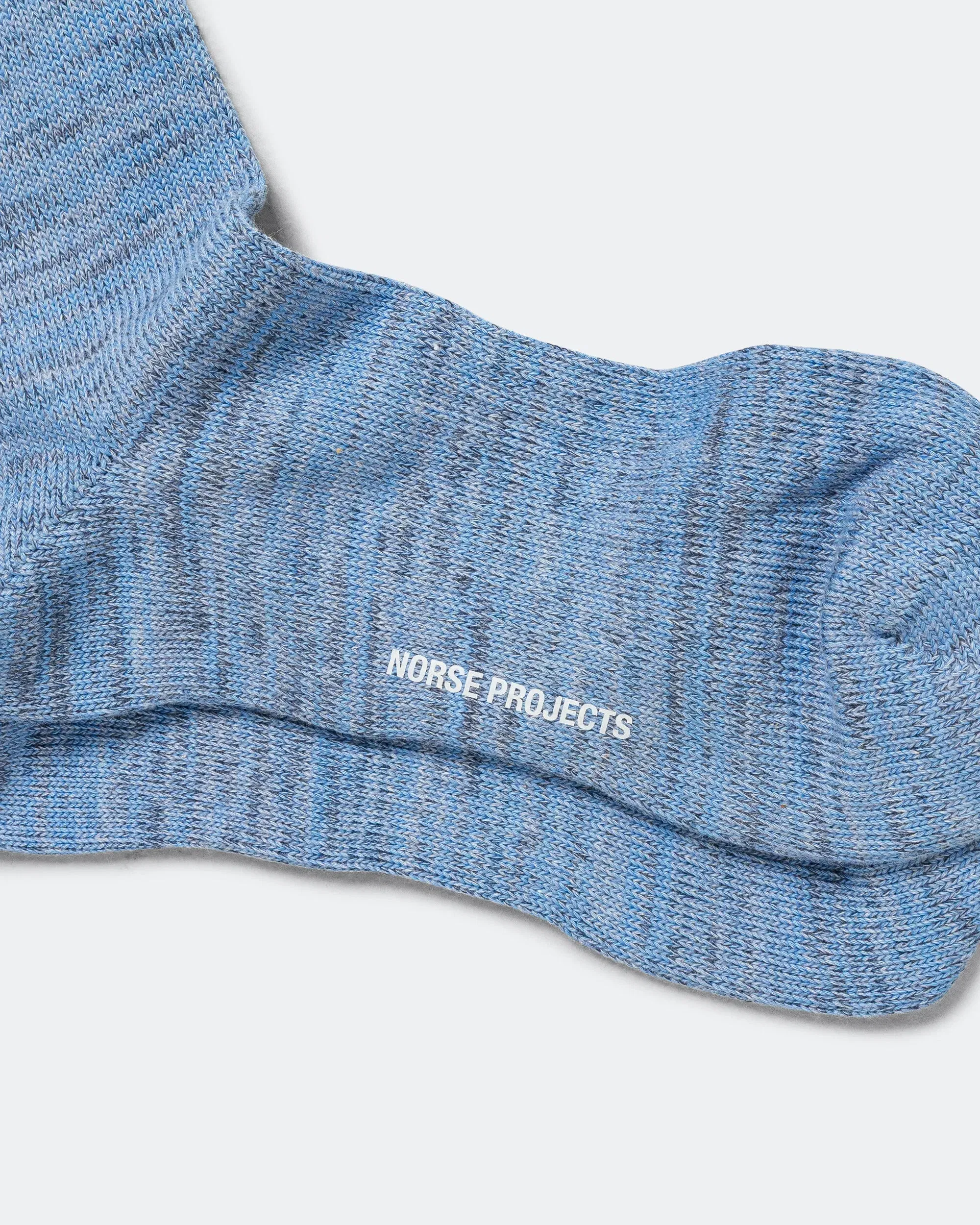 Norse Projects Bykle Heavy Cotton Twist Sock - Bel Air Blue