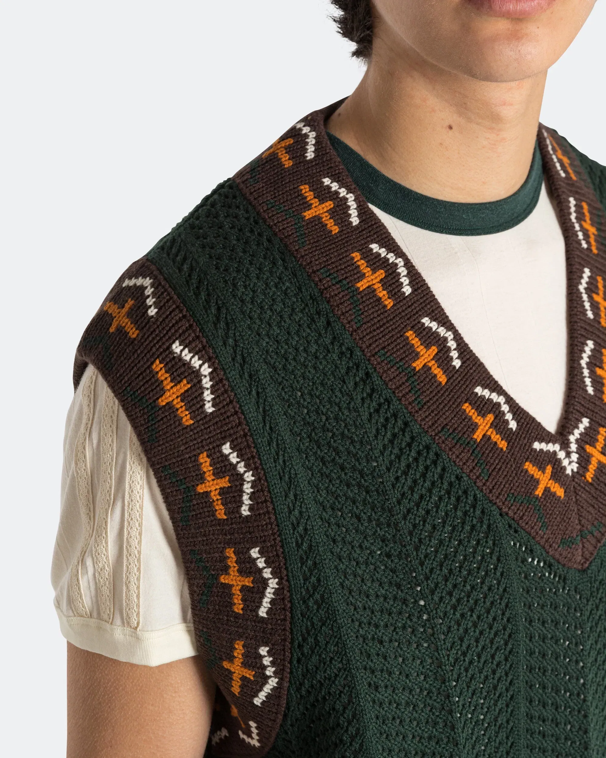 adidas Knit Vest by Edison Chen x CLOT - Green Night